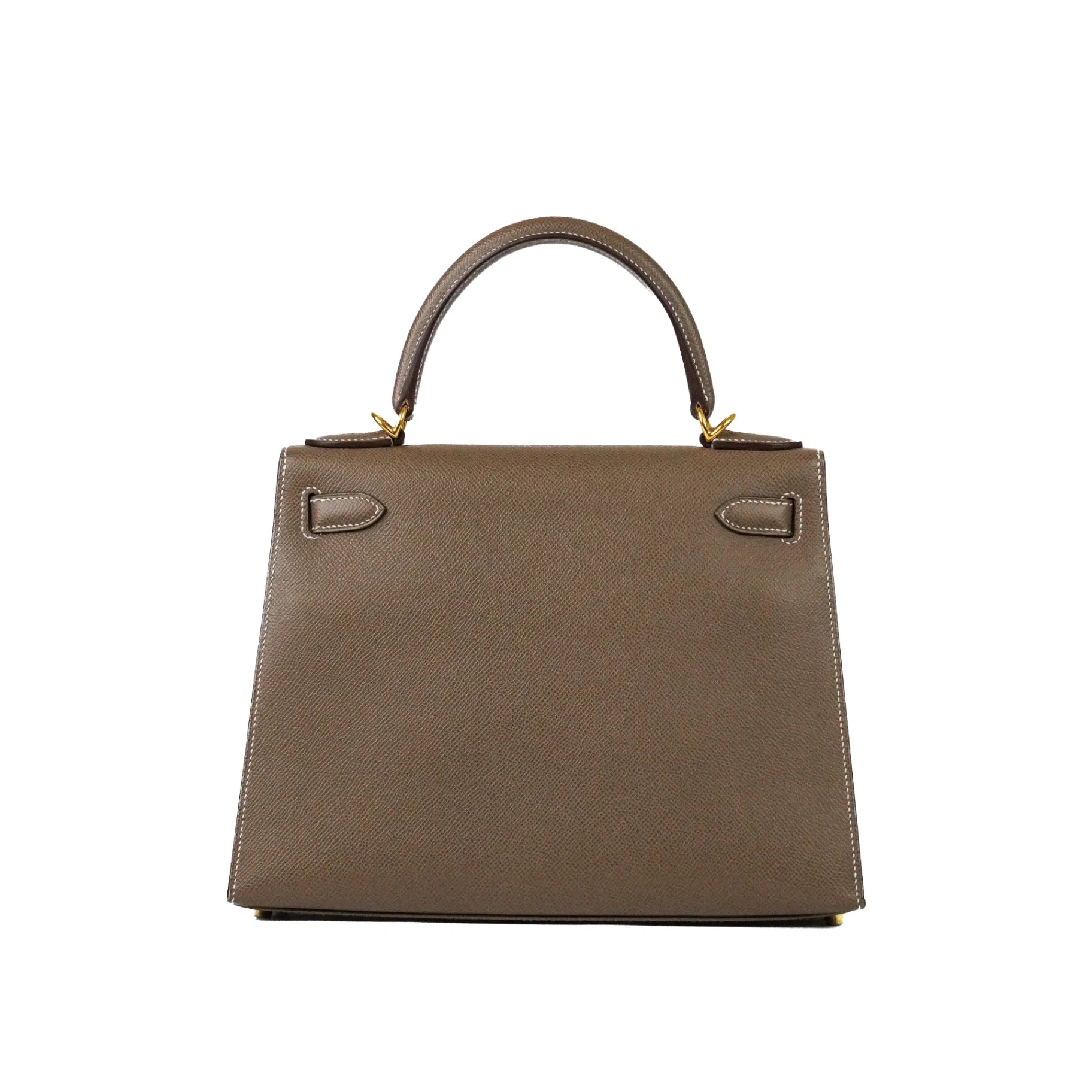 Hermès Kelly Sellier 25 Etoupe GHW