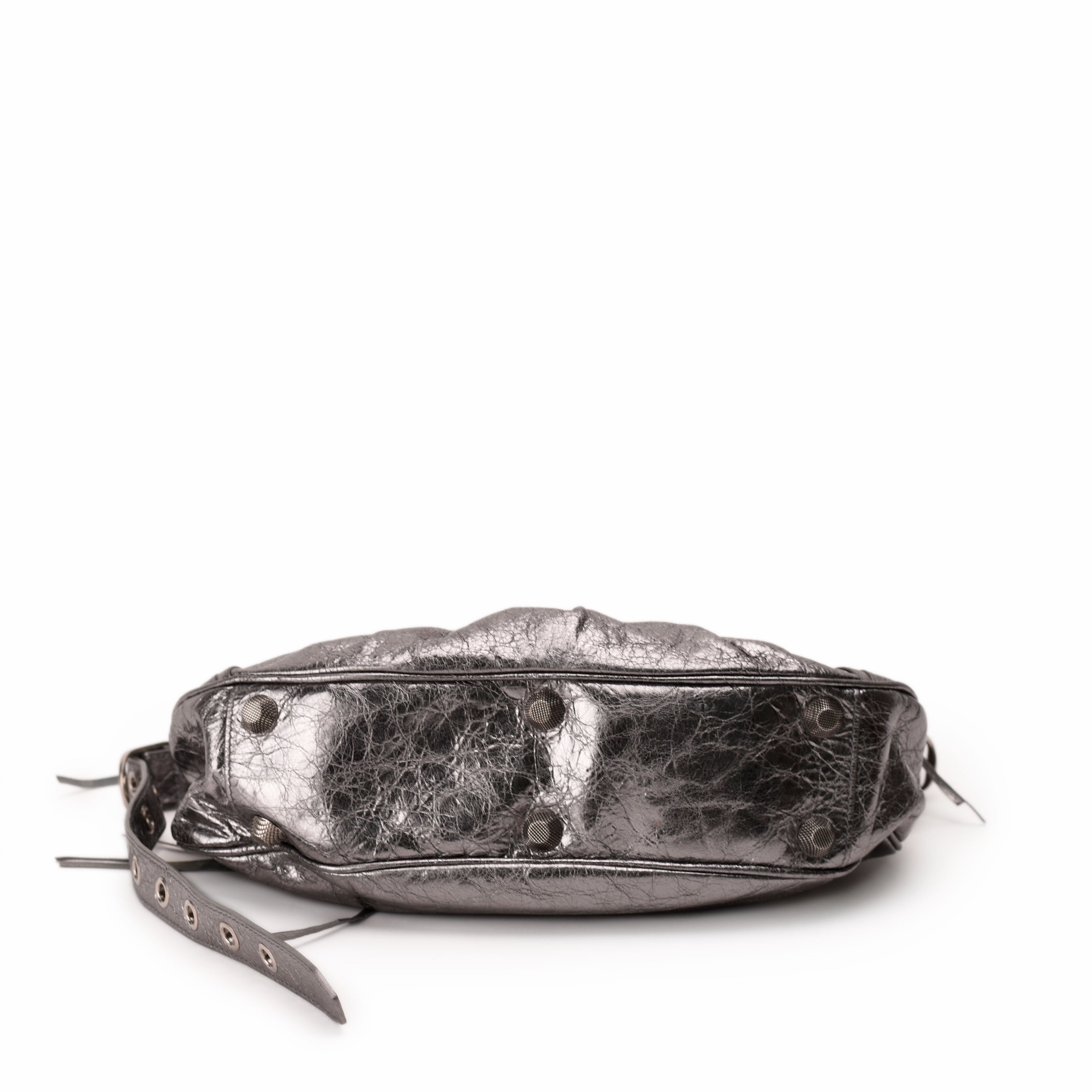 Balenciaga Le Cagole Shoulder Bag Small Silver