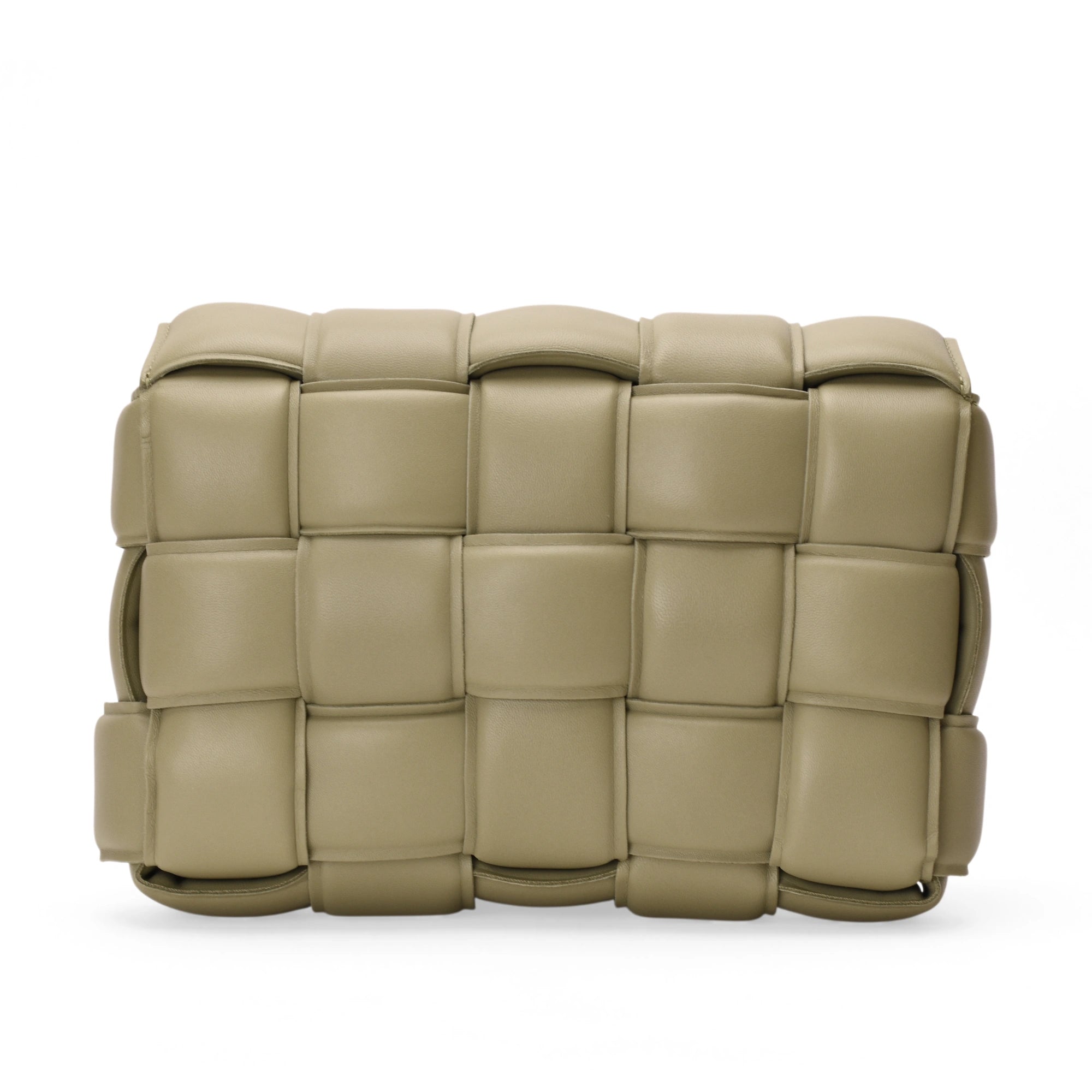 Bottega Veneta Padded Cassette Bag in Sage lambskin