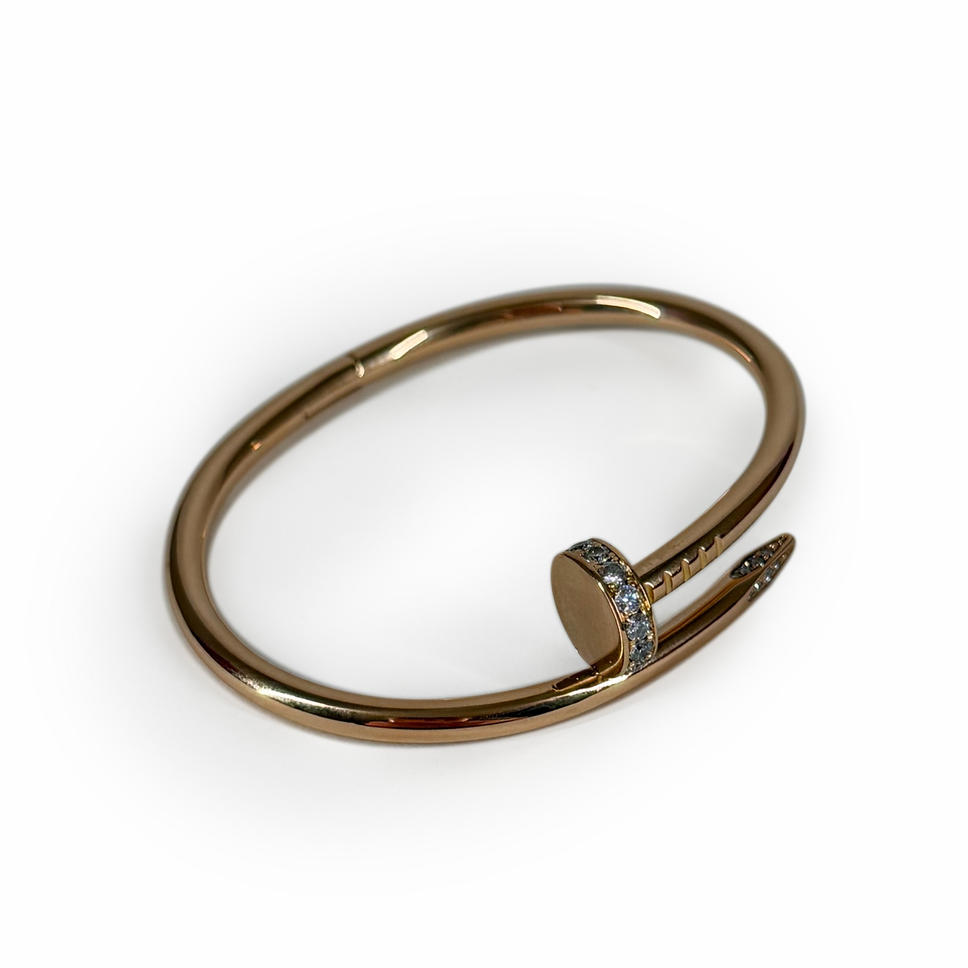 Cartier Juste Un Clou Bracelet Rose Gold Diamonds