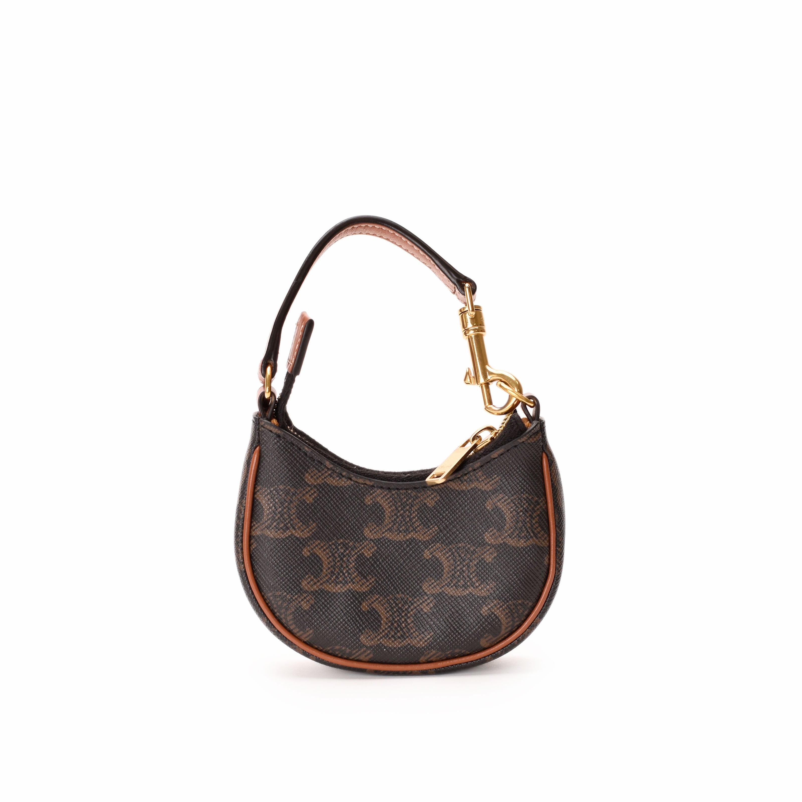 Celine Micro Ava Bag Charm in Triomphe Canvas