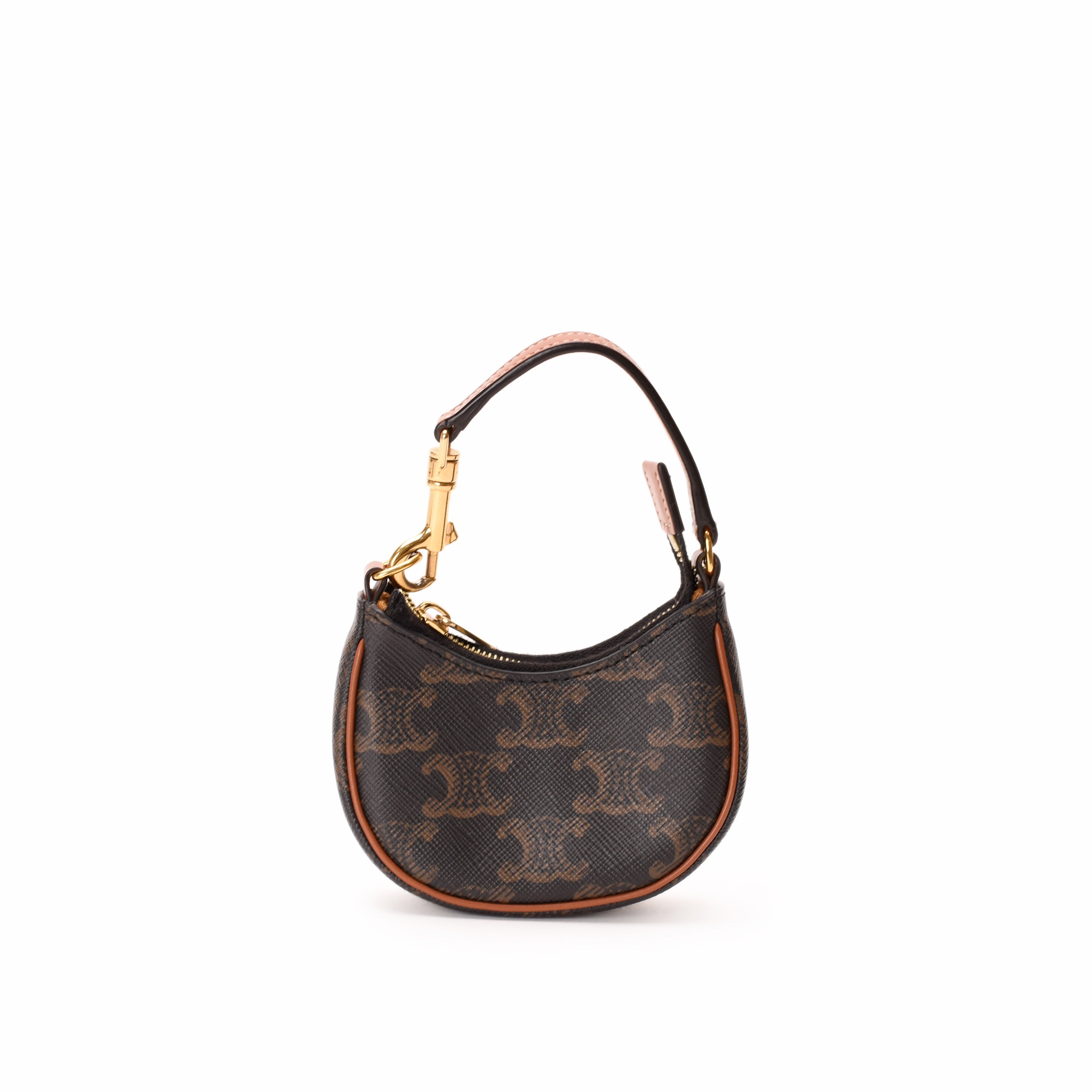 Celine Micro Ava Bag Charm in Triomphe Canvas