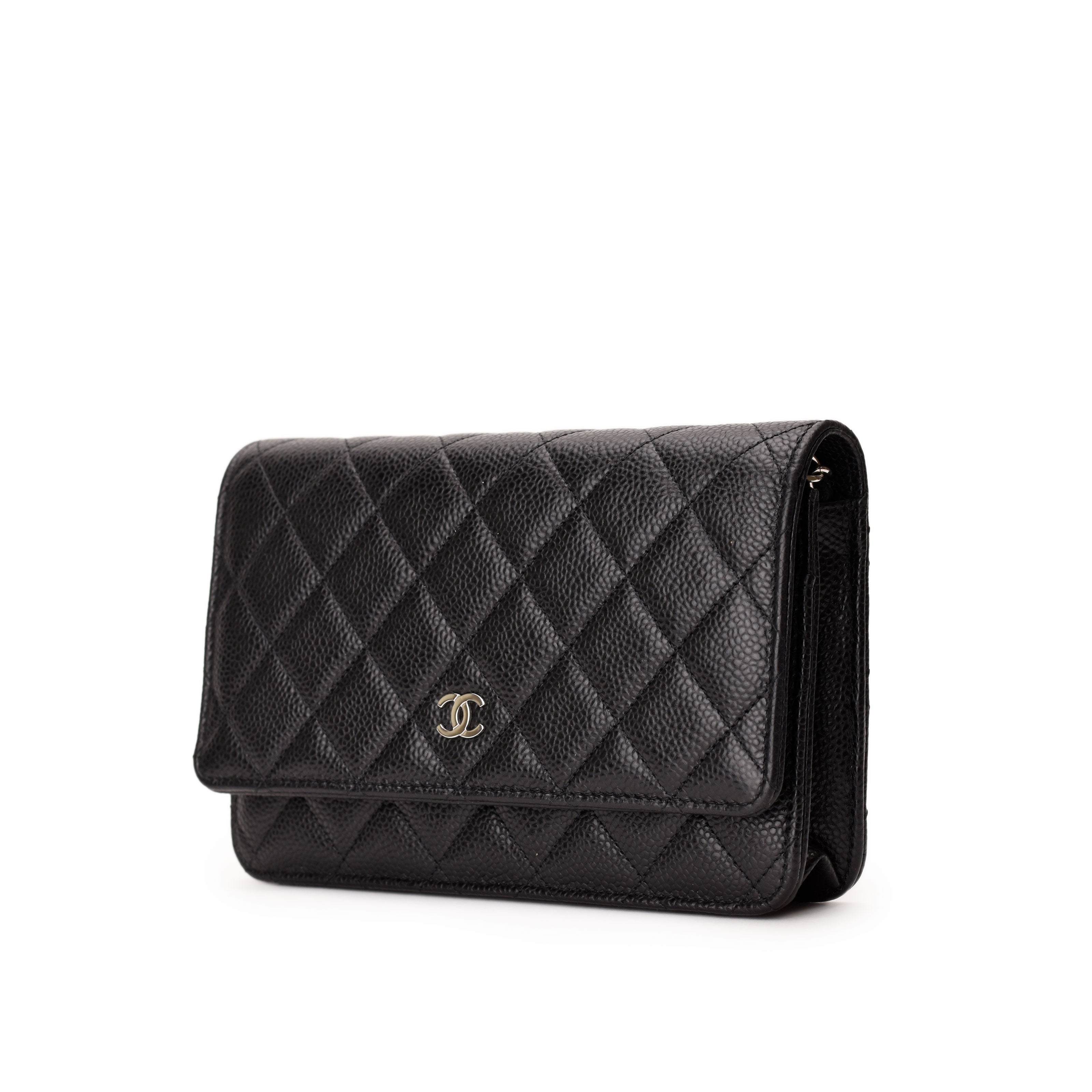 Chanel WOC Black Caviar SHW