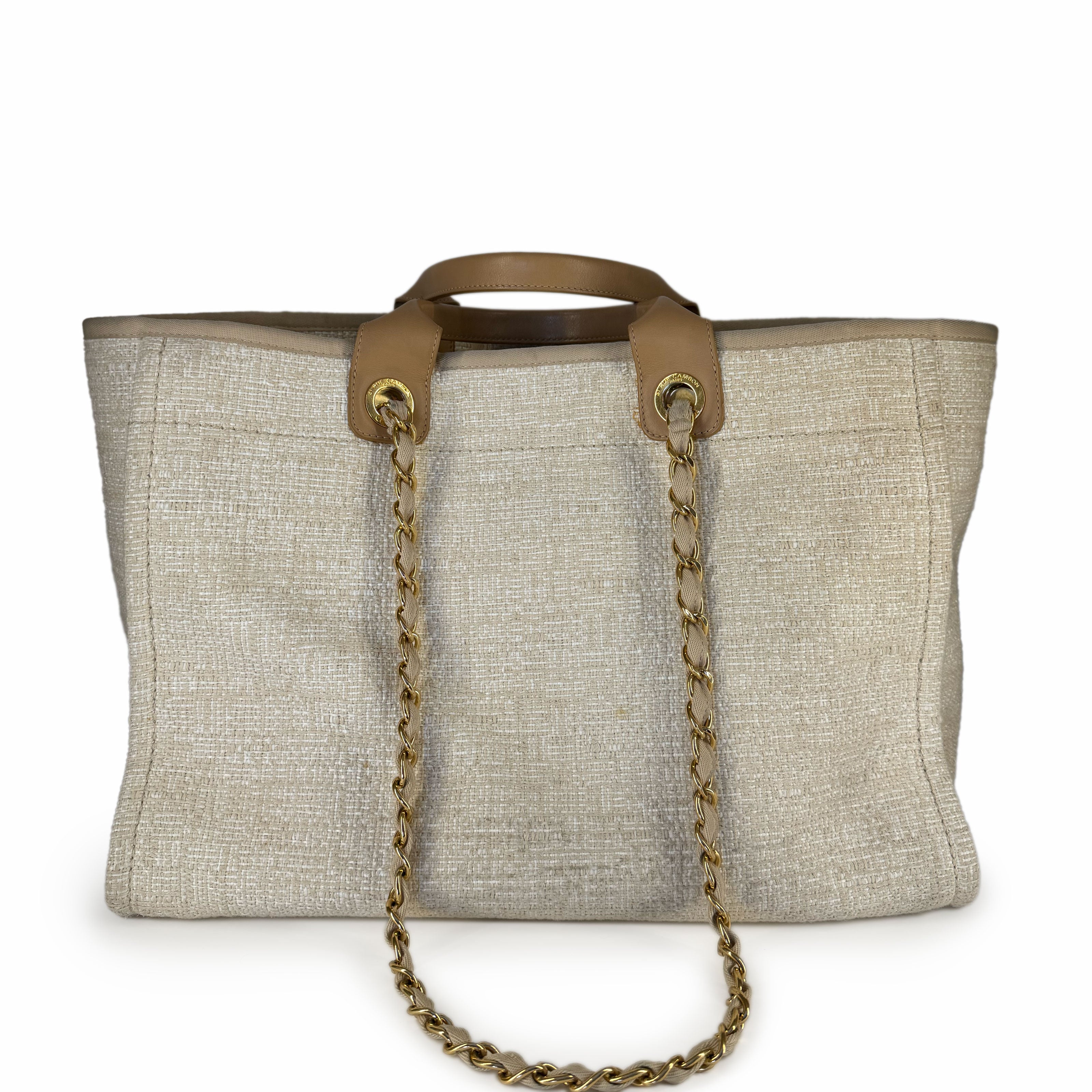 Chanel Deauville Beige Tote Medium