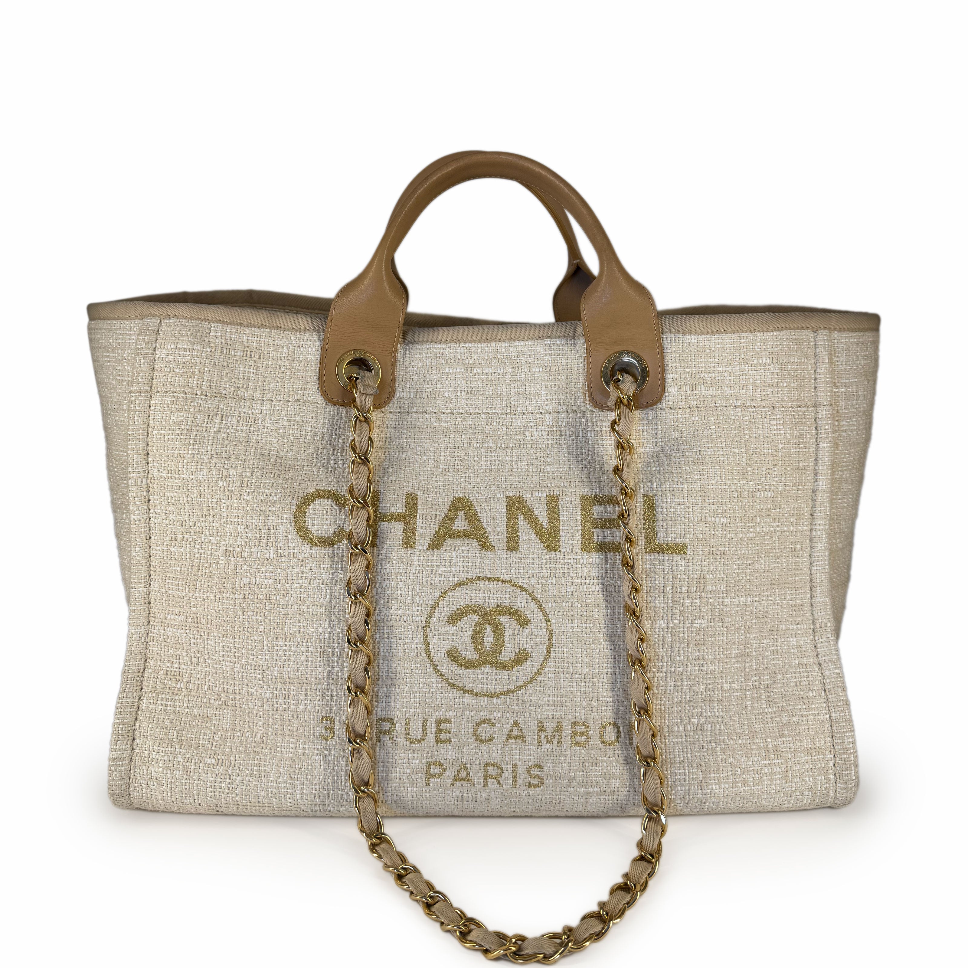 Chanel Deauville Beige Tote Medium
