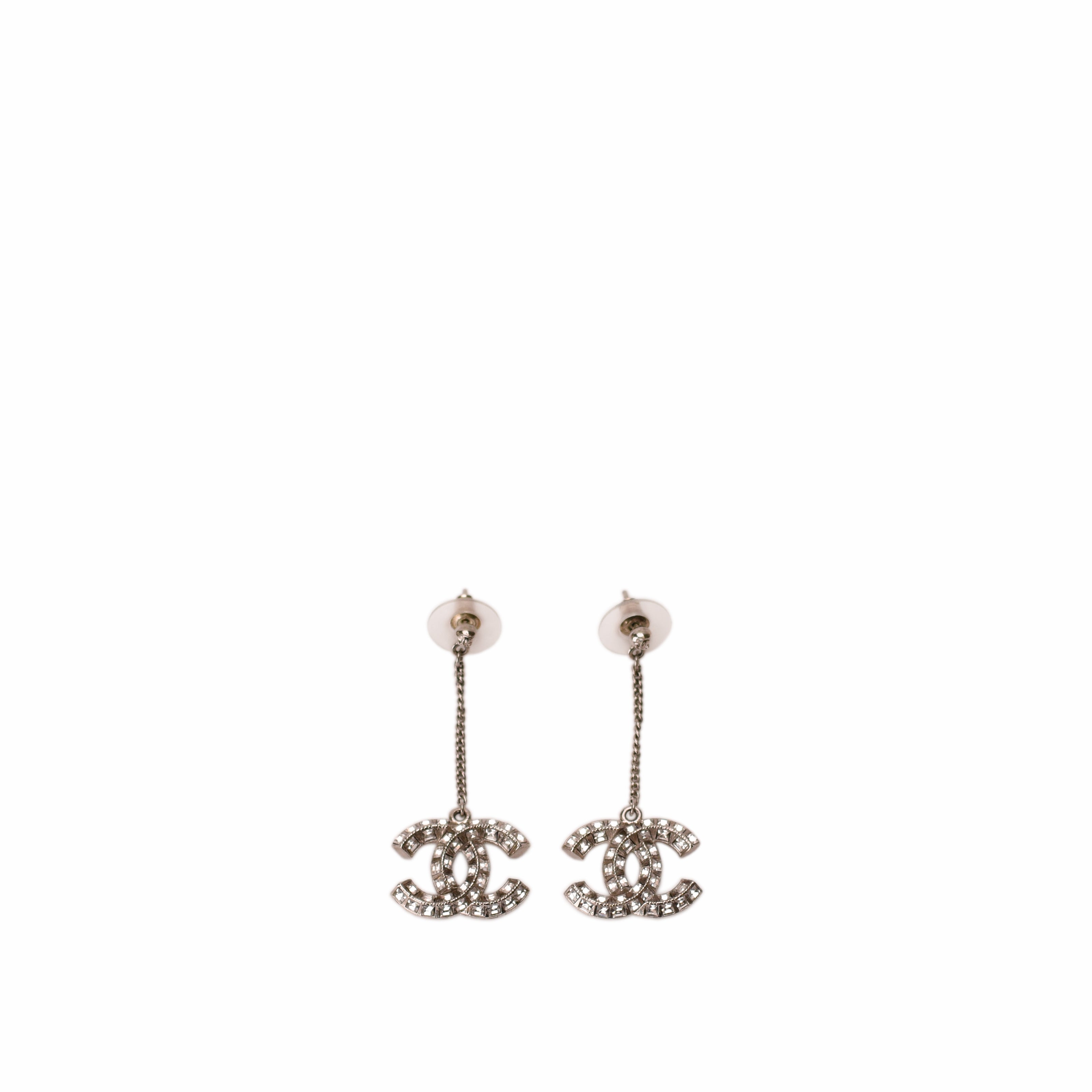 Chanel CC Baguette Chain Drop Earring
