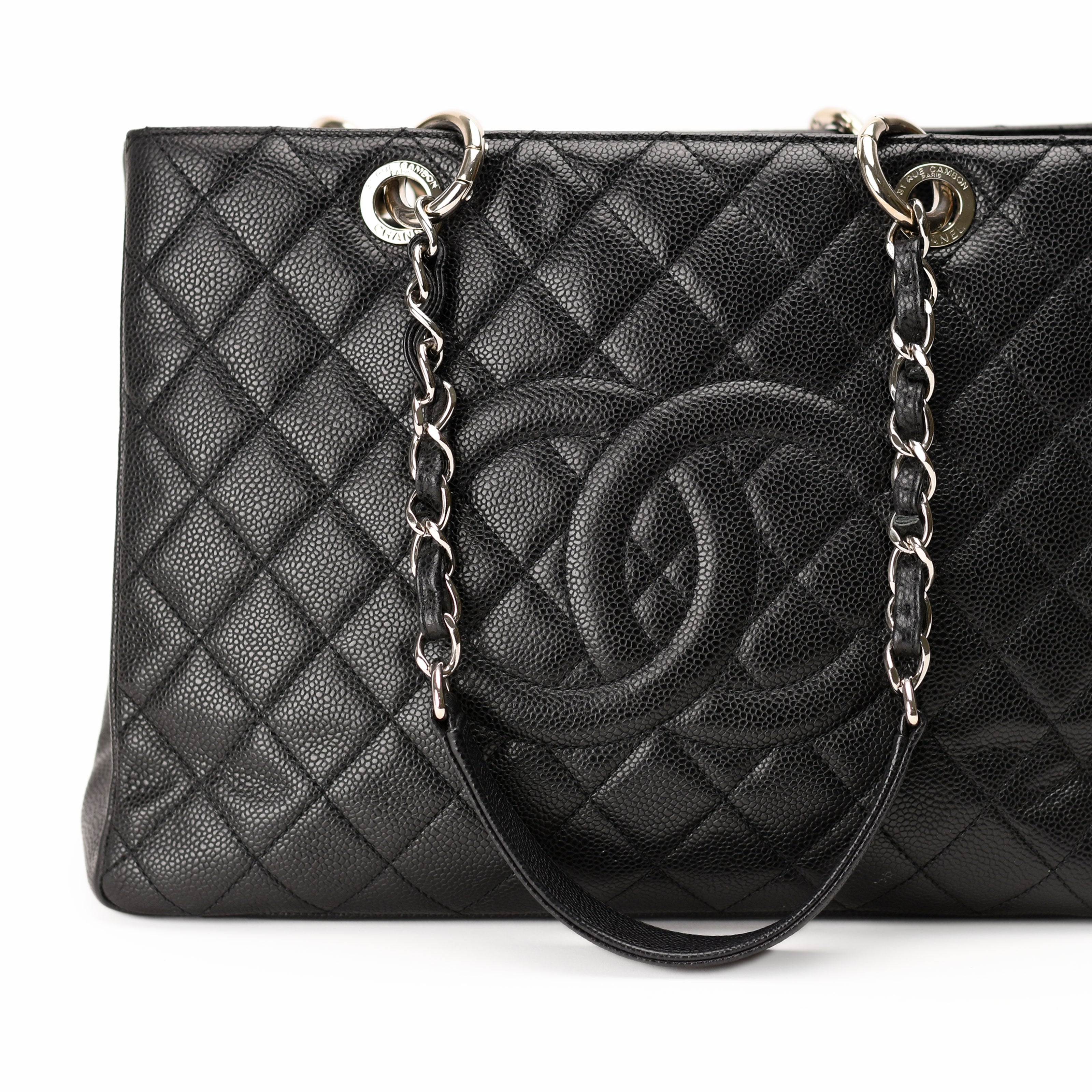 Chanel GST Black Caviar SHW