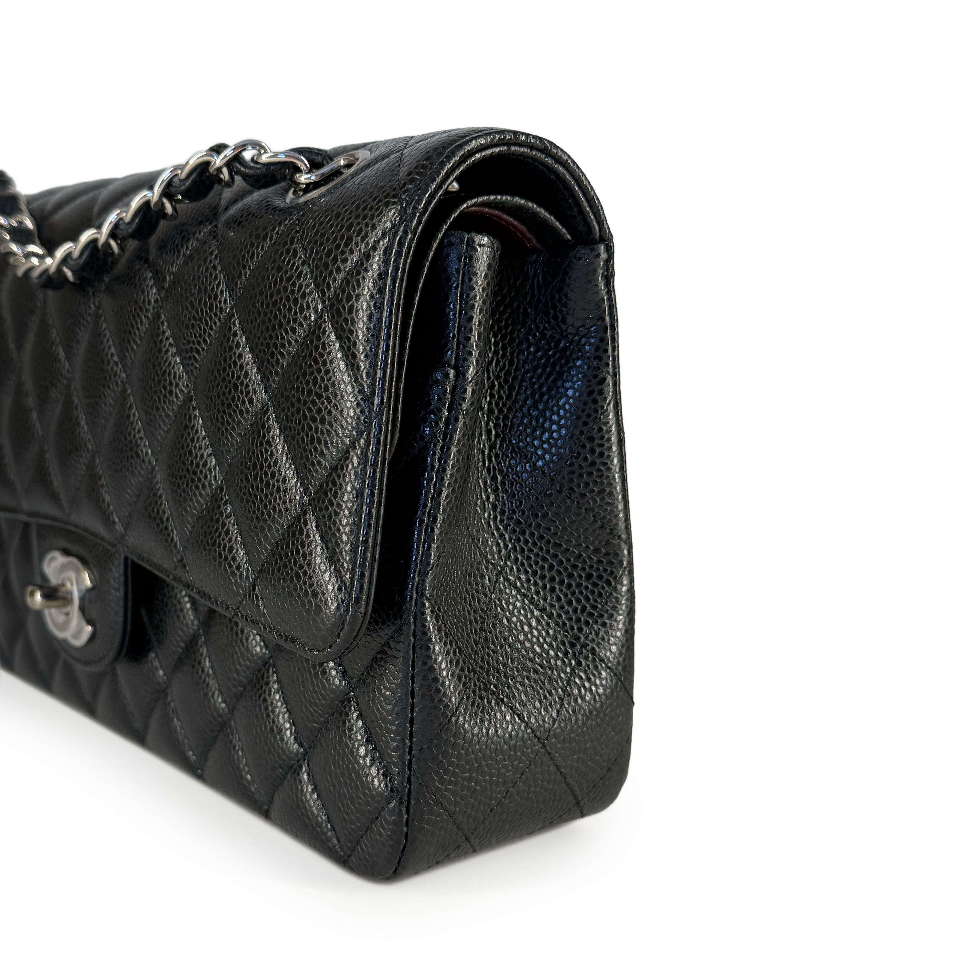 Chanel Timeless Medium Black Caviar SHW
