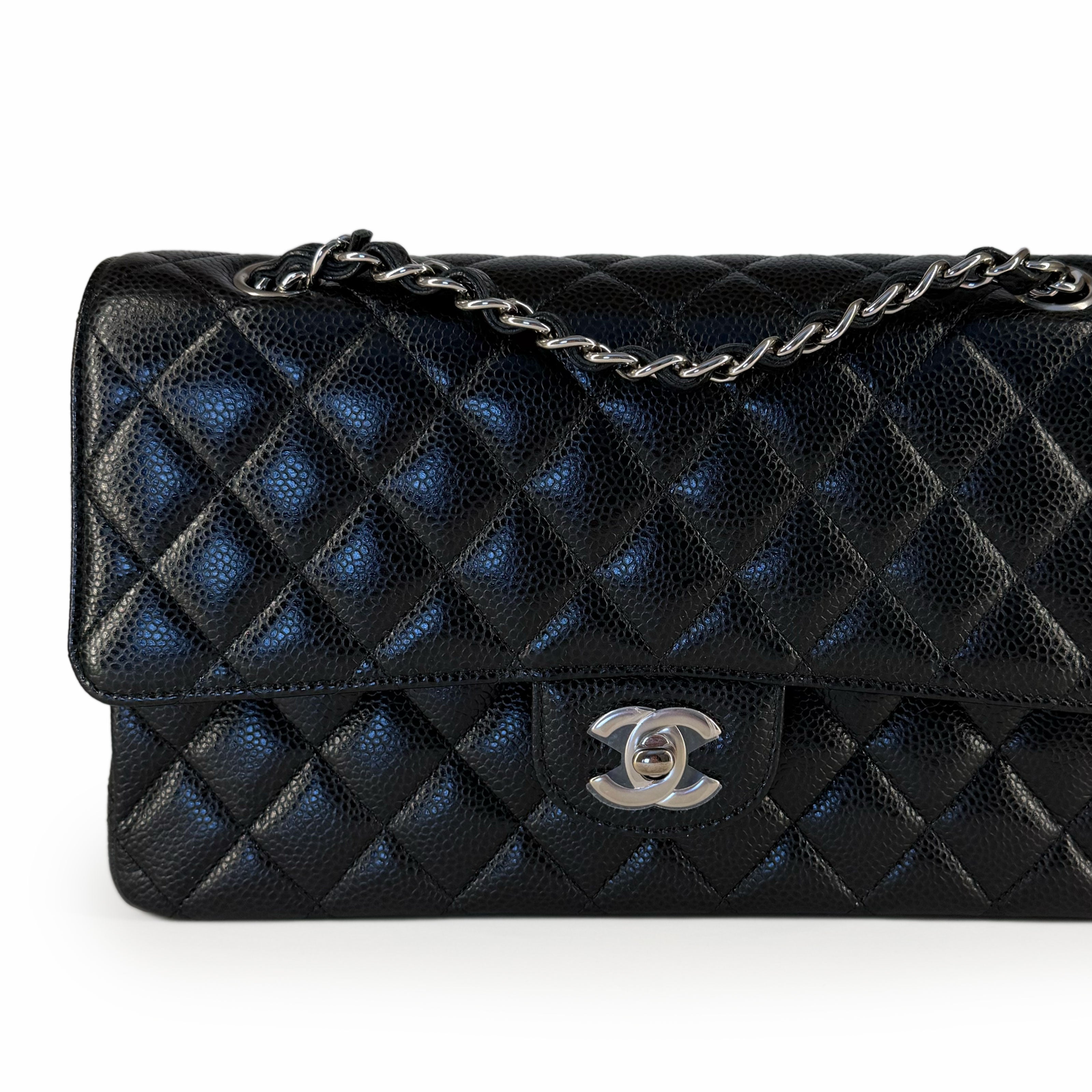 Chanel Timeless Medium Black Caviar SHW