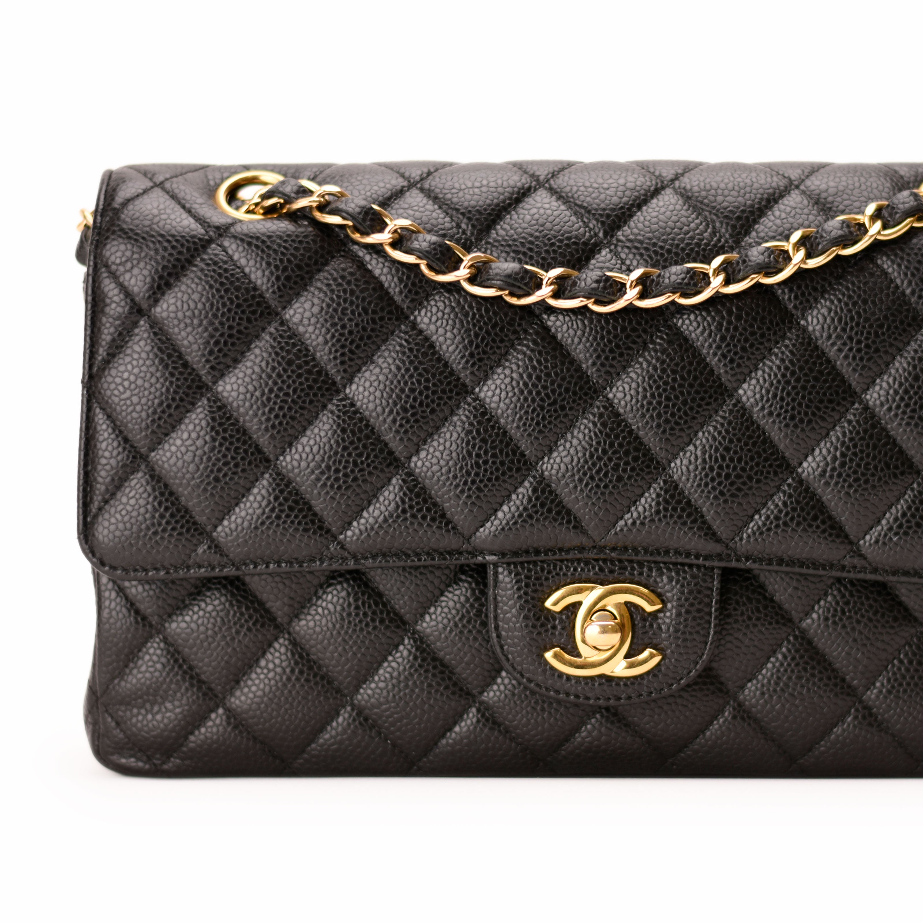 Chanel Timeless Medium Black Caviar GHW