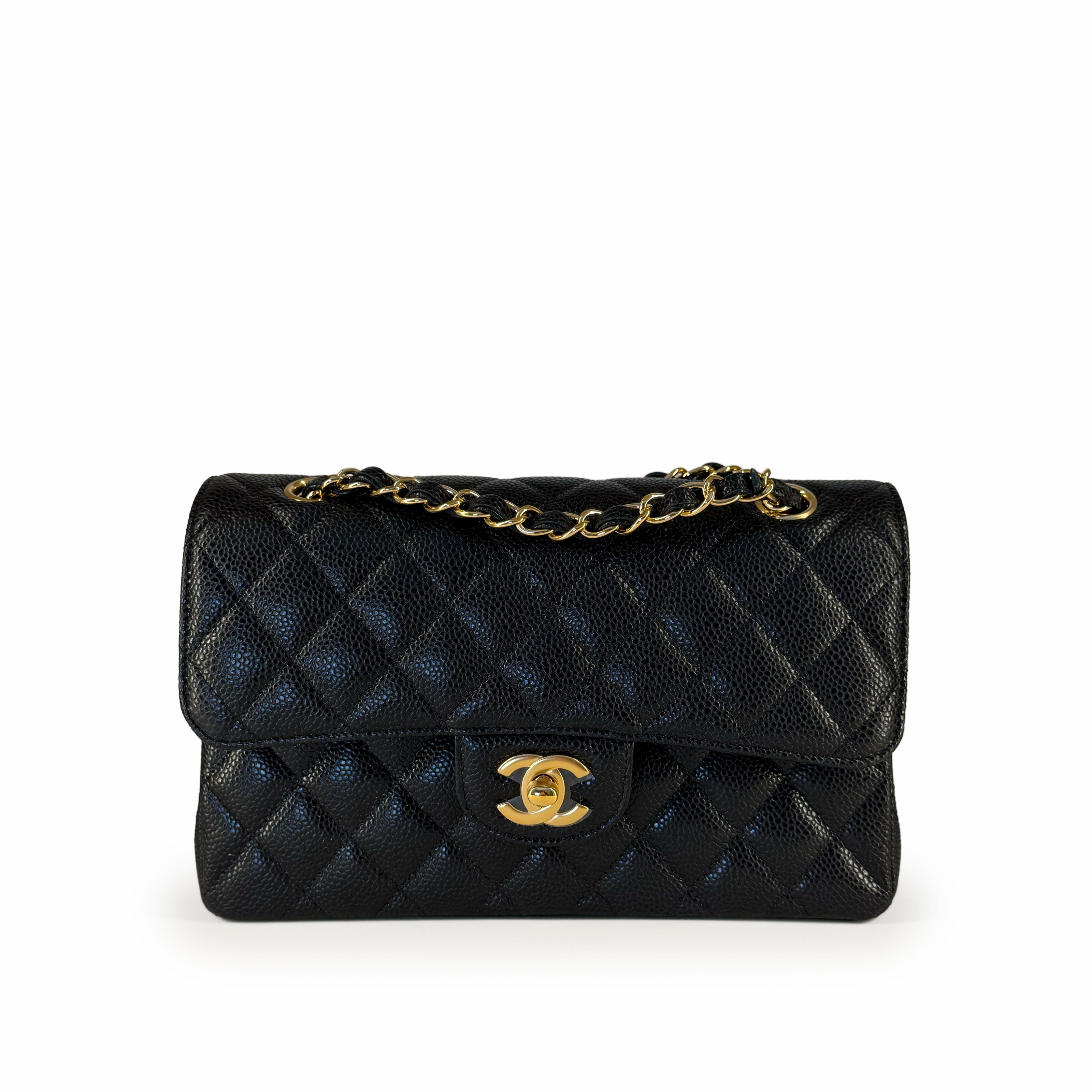 Chanel Timeless Small Black Caviar GHW