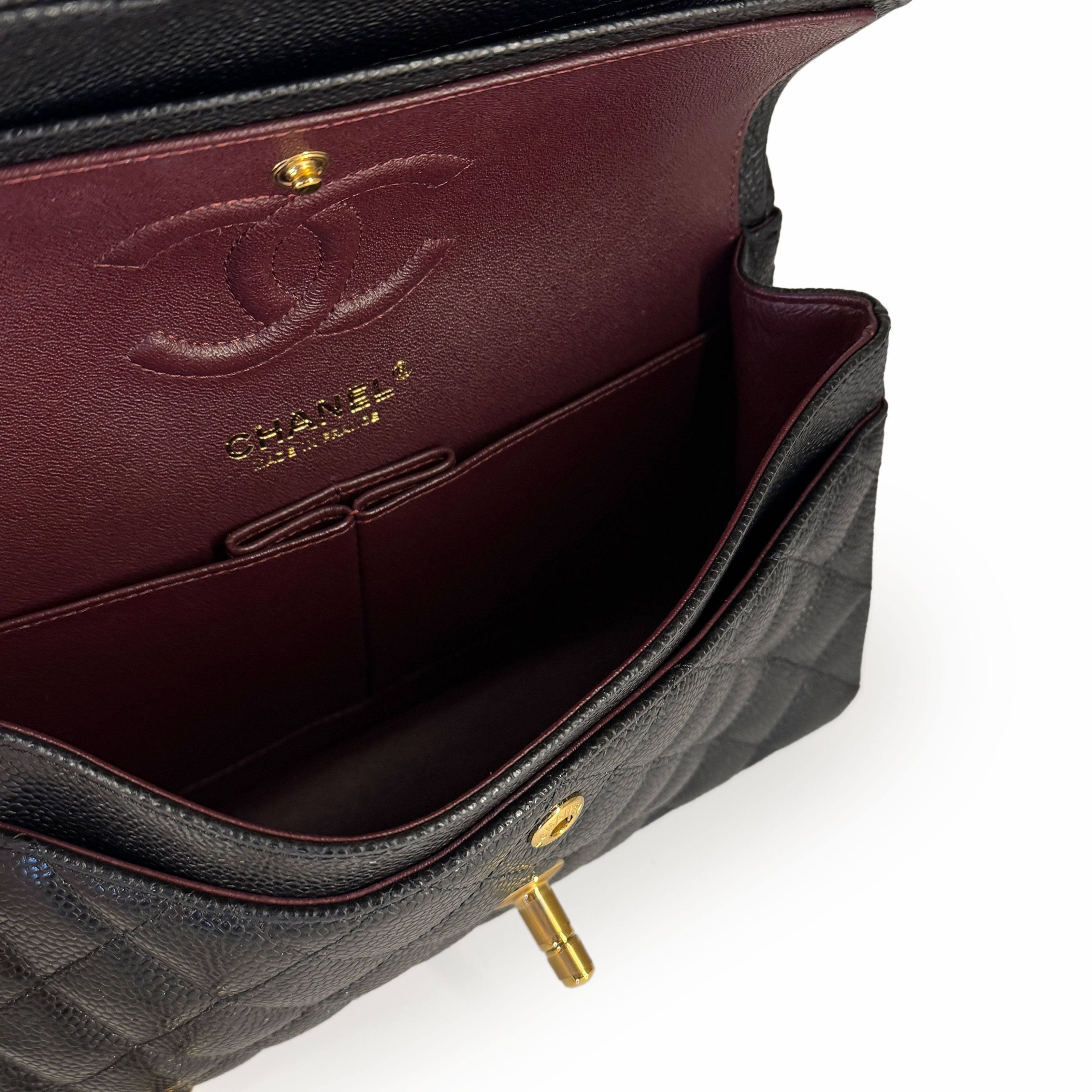 Chanel Timeless Small Black Caviar GHW