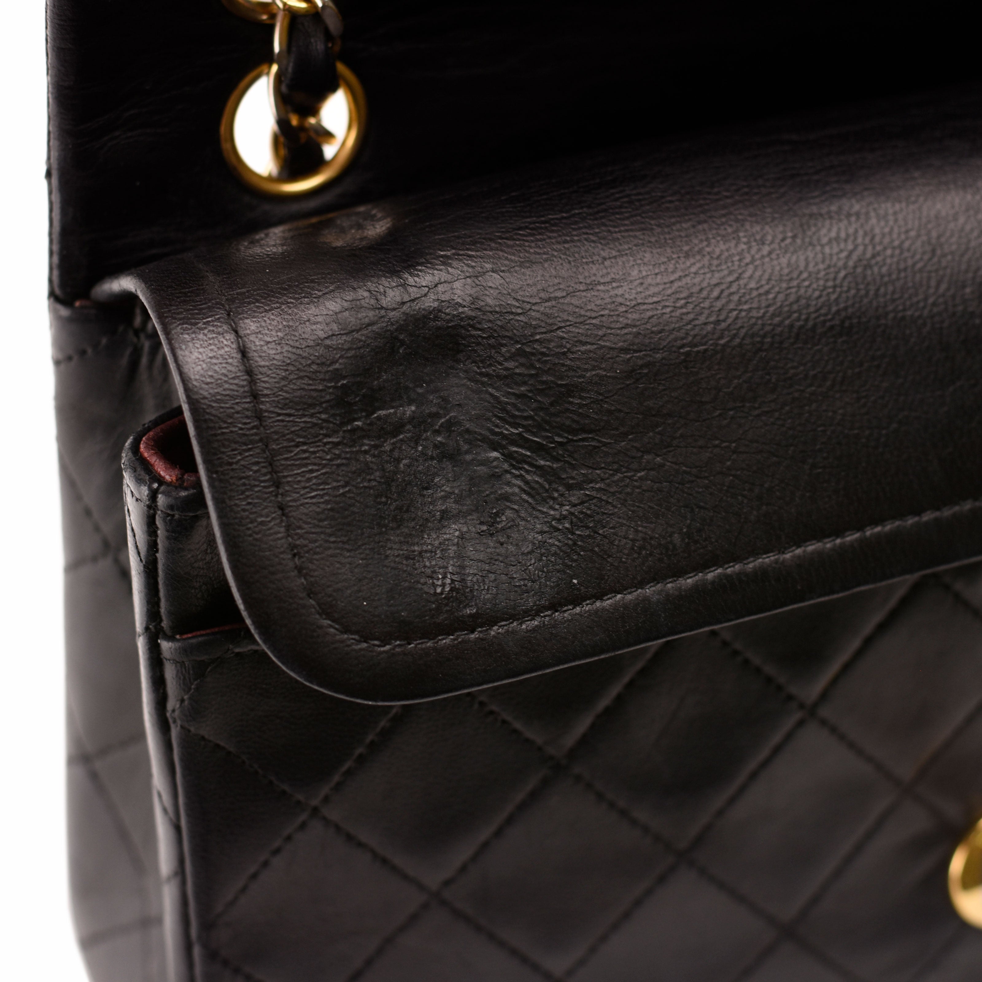 Chanel Timeless Small Vintage 24k Black Lambskin GHW