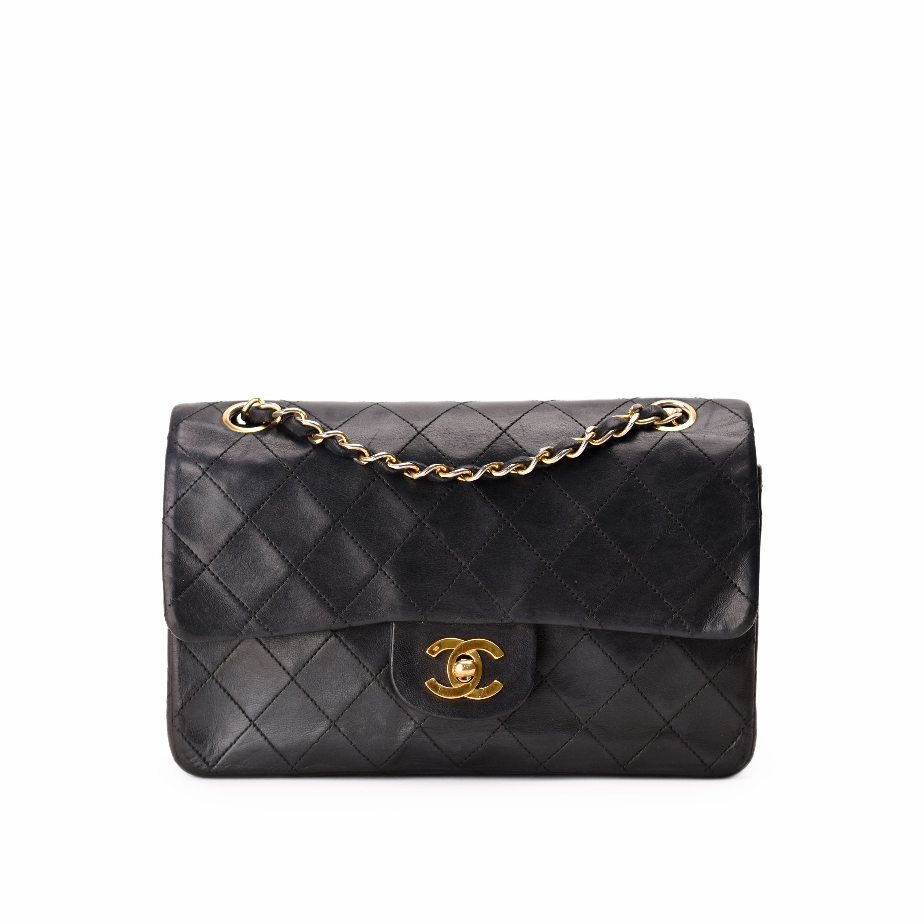 Chanel Timeless Small Vintage 24k Black Lambskin GHW