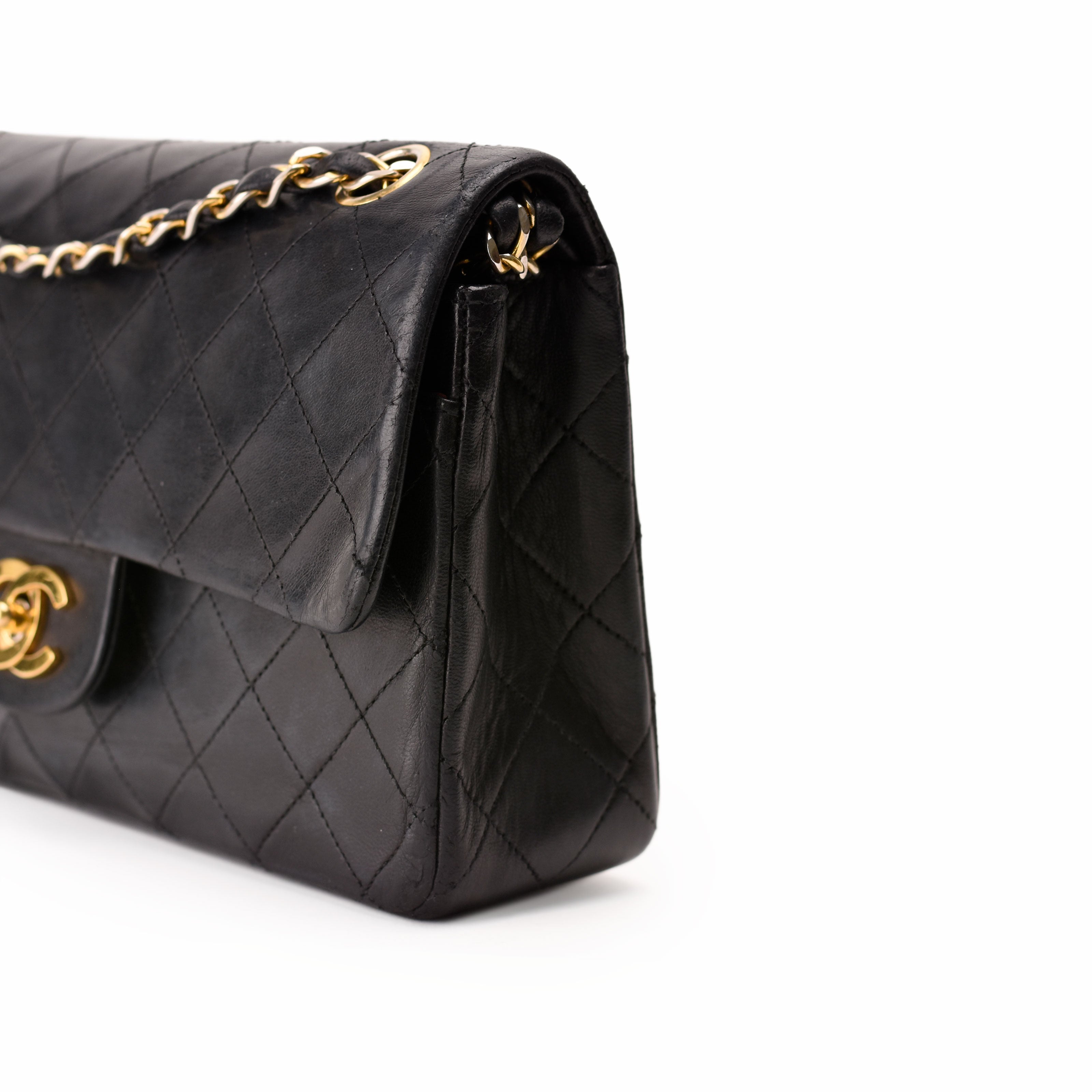 Chanel Timeless Small Vintage 24k Black Lambskin GHW