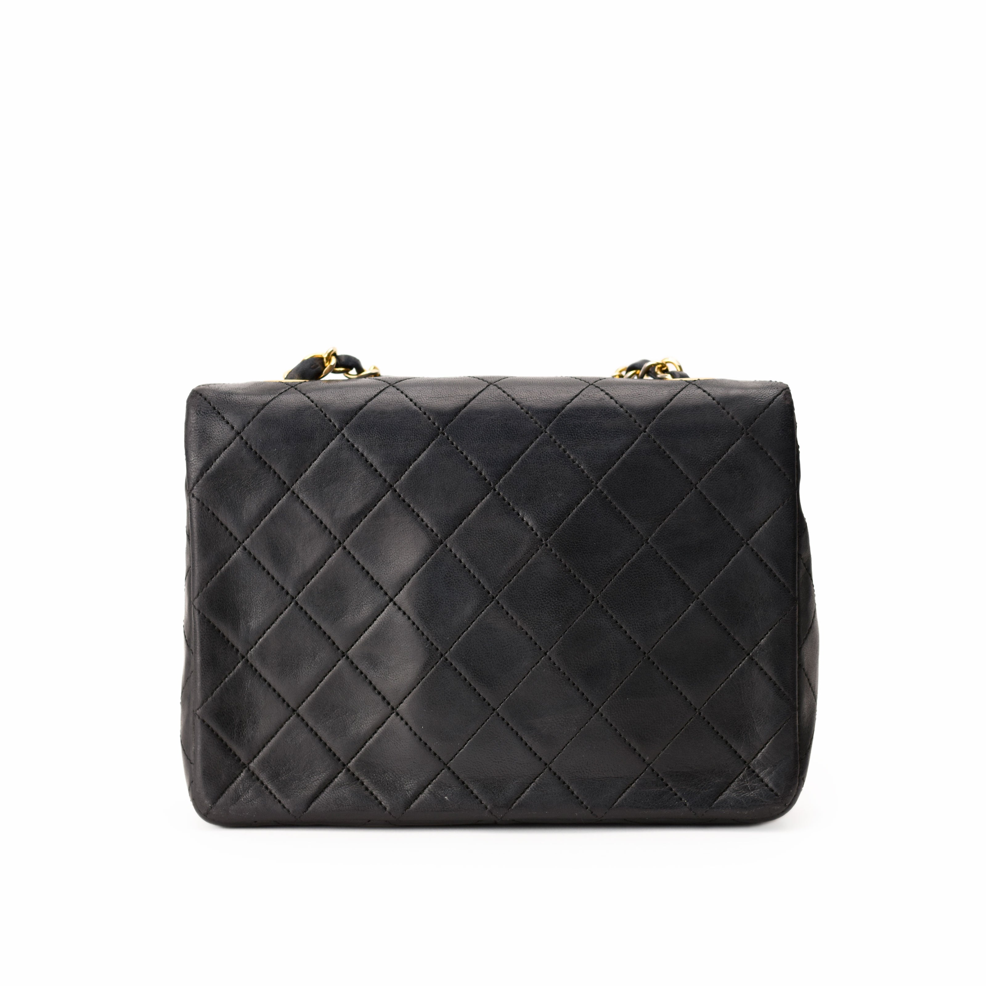 Chanel Vintage Flap Black Lambskin GHW