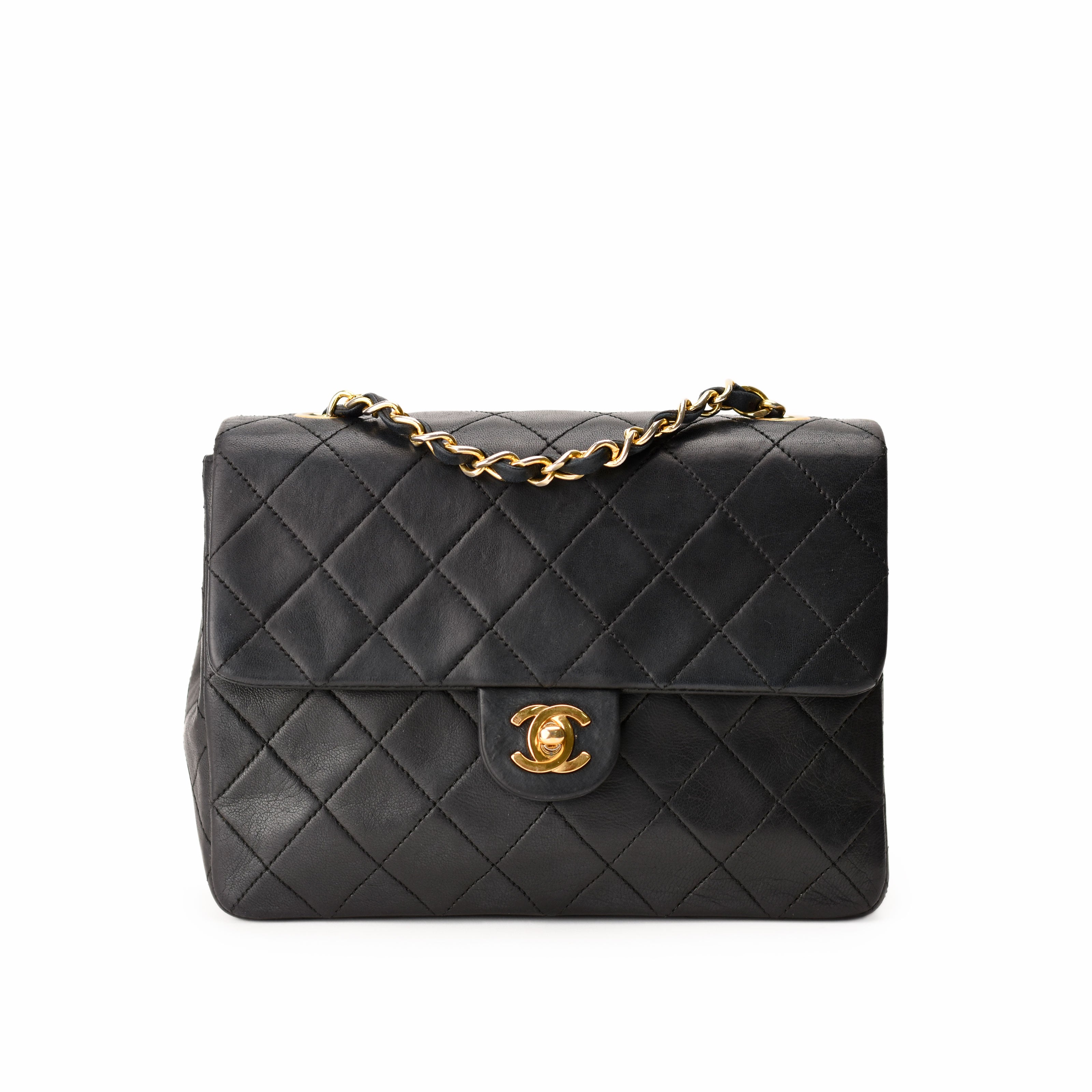 Chanel Vintage Flap Black Lambskin GHW