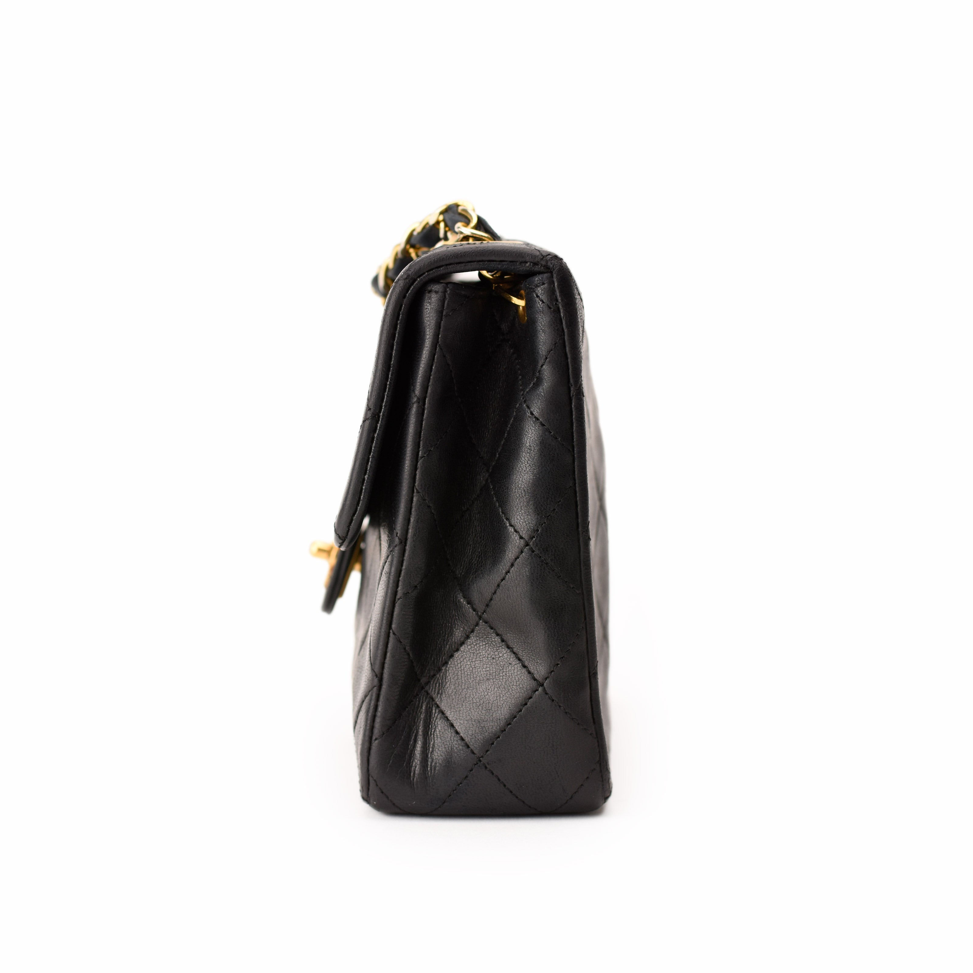 Chanel Vintage Flap Black Lambskin GHW