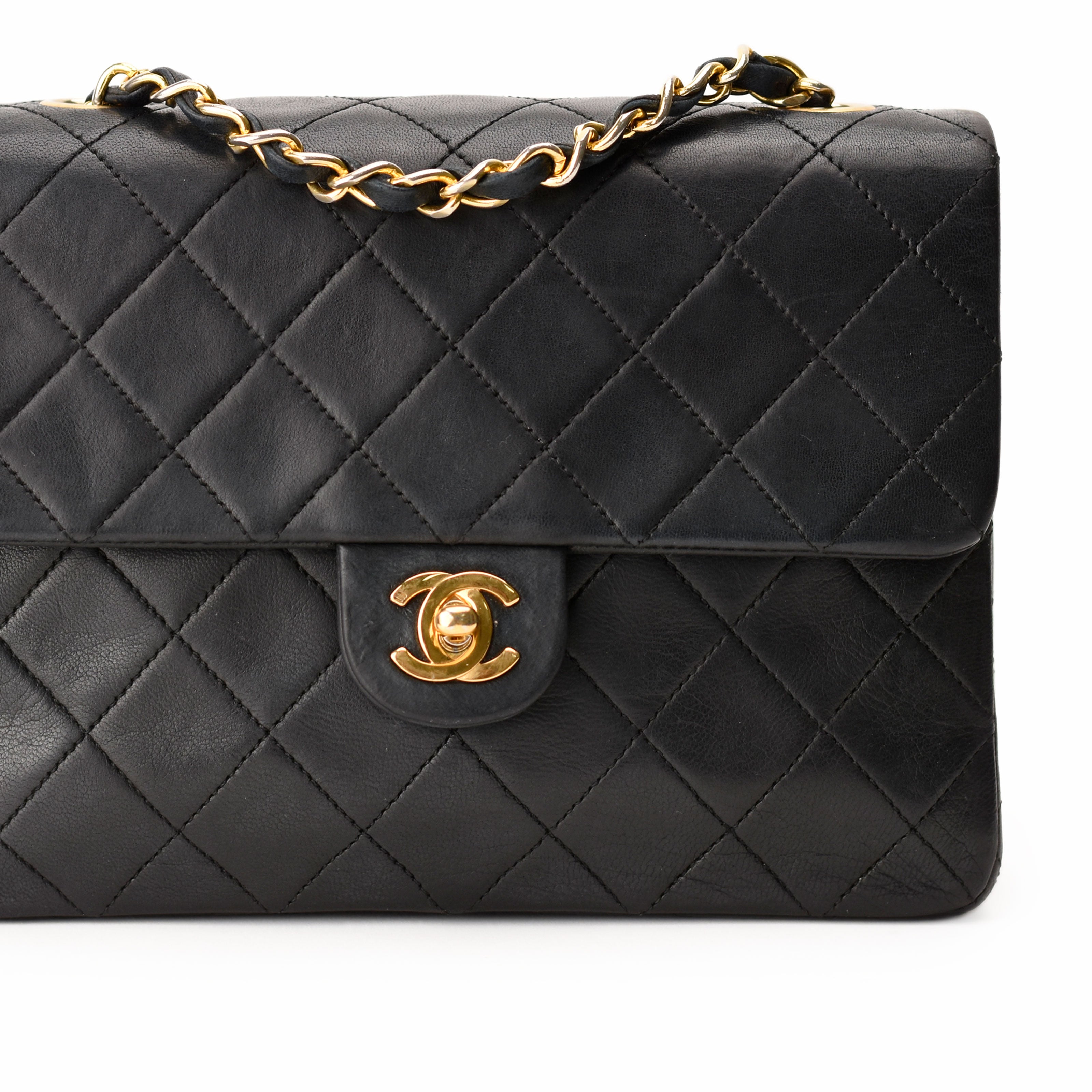 Chanel Vintage Flap Black Lambskin GHW