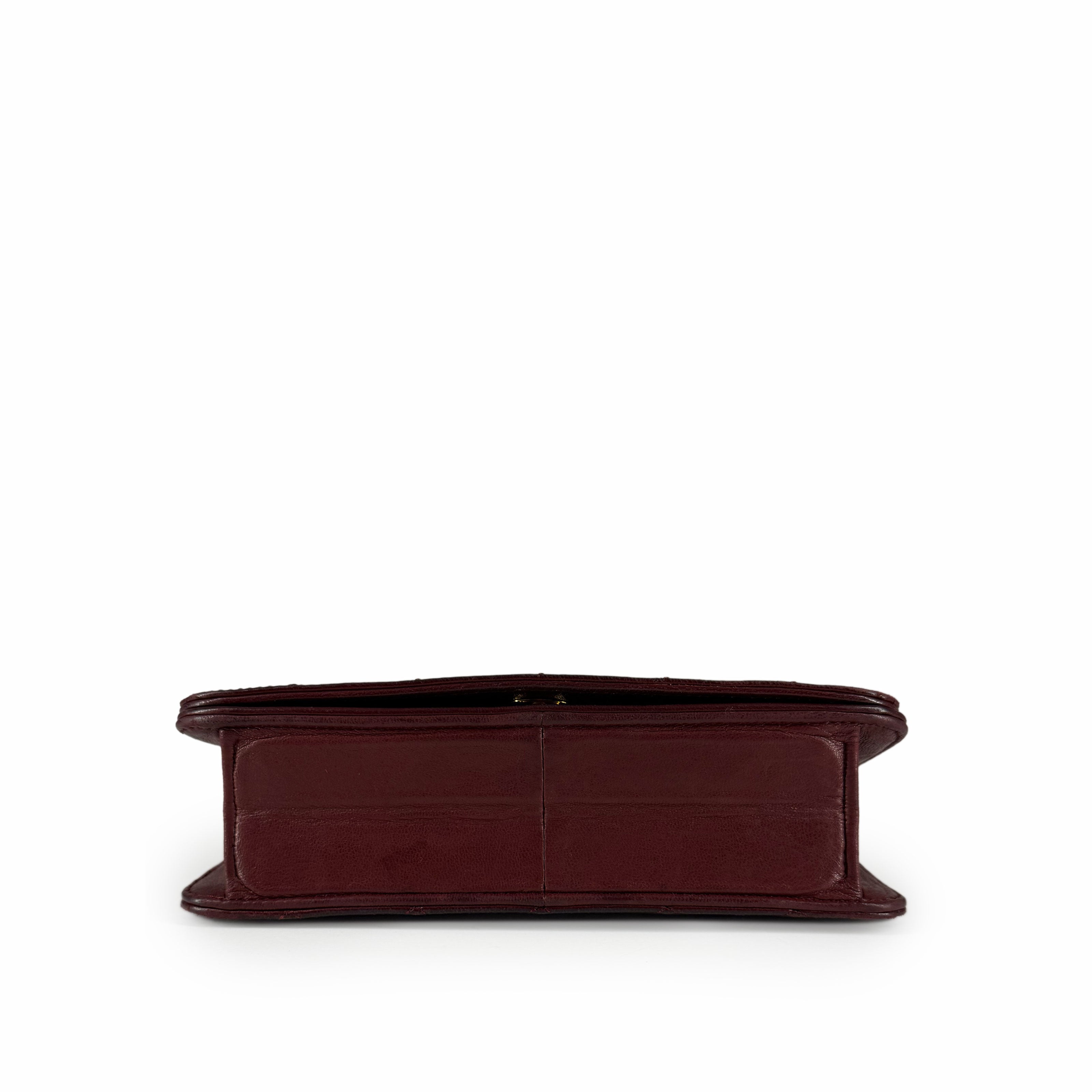Chanel WOC Vintage Lambskin Burgundy GHW