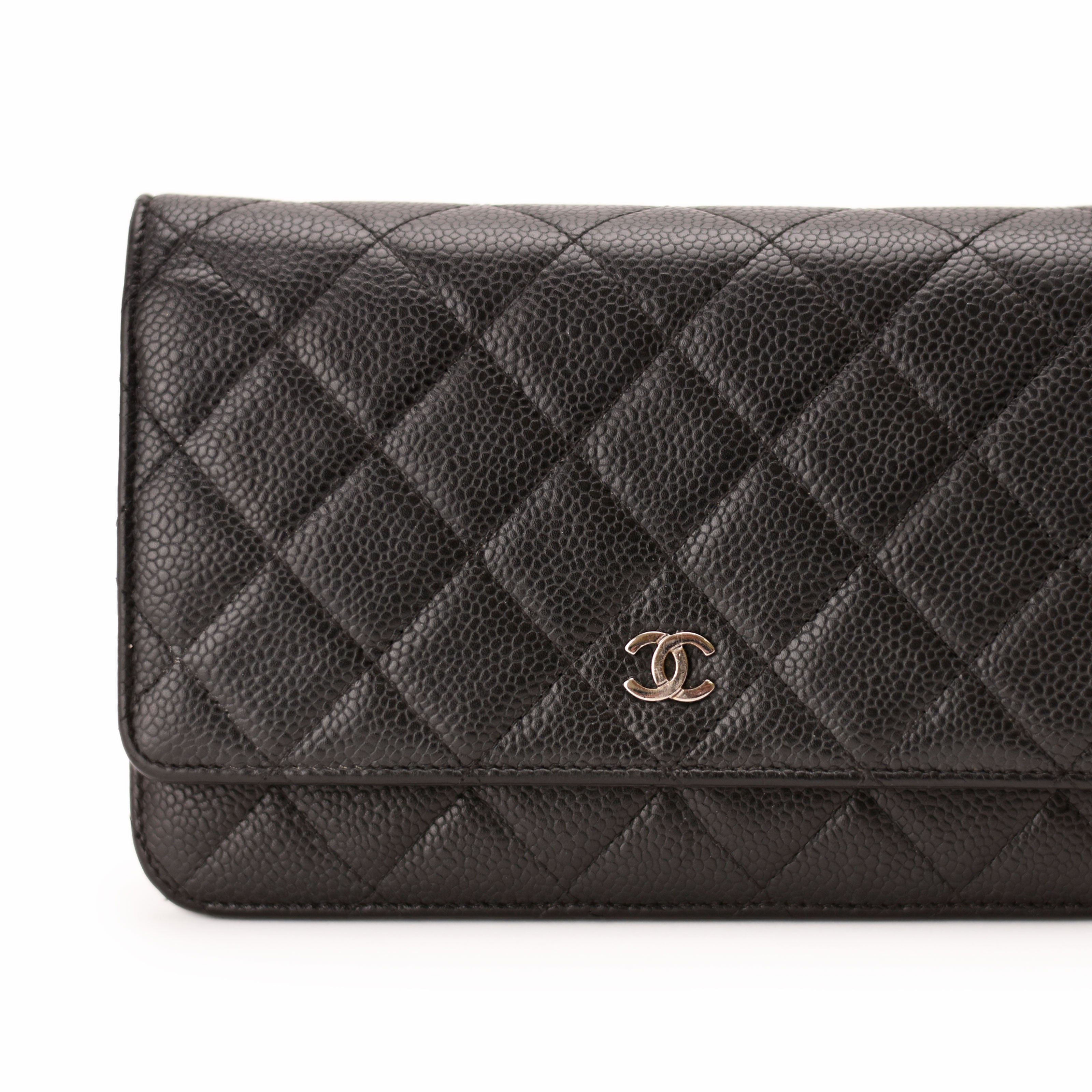 Chanel WOC Black Caviar SHW