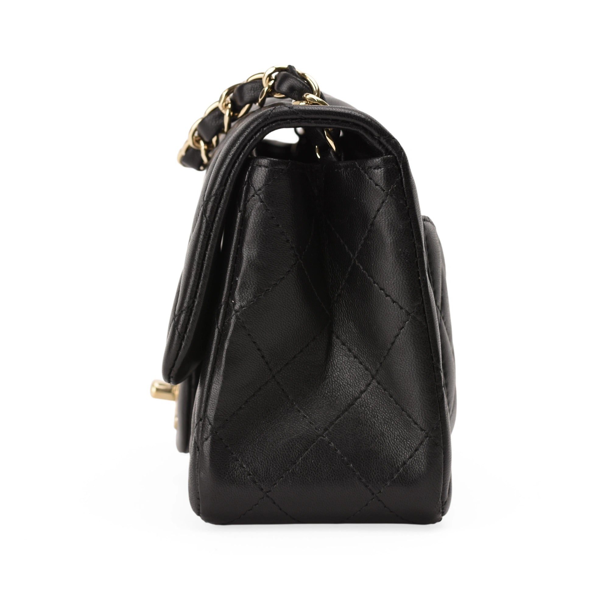 Chanel Mini Square Black Lambskin CHW