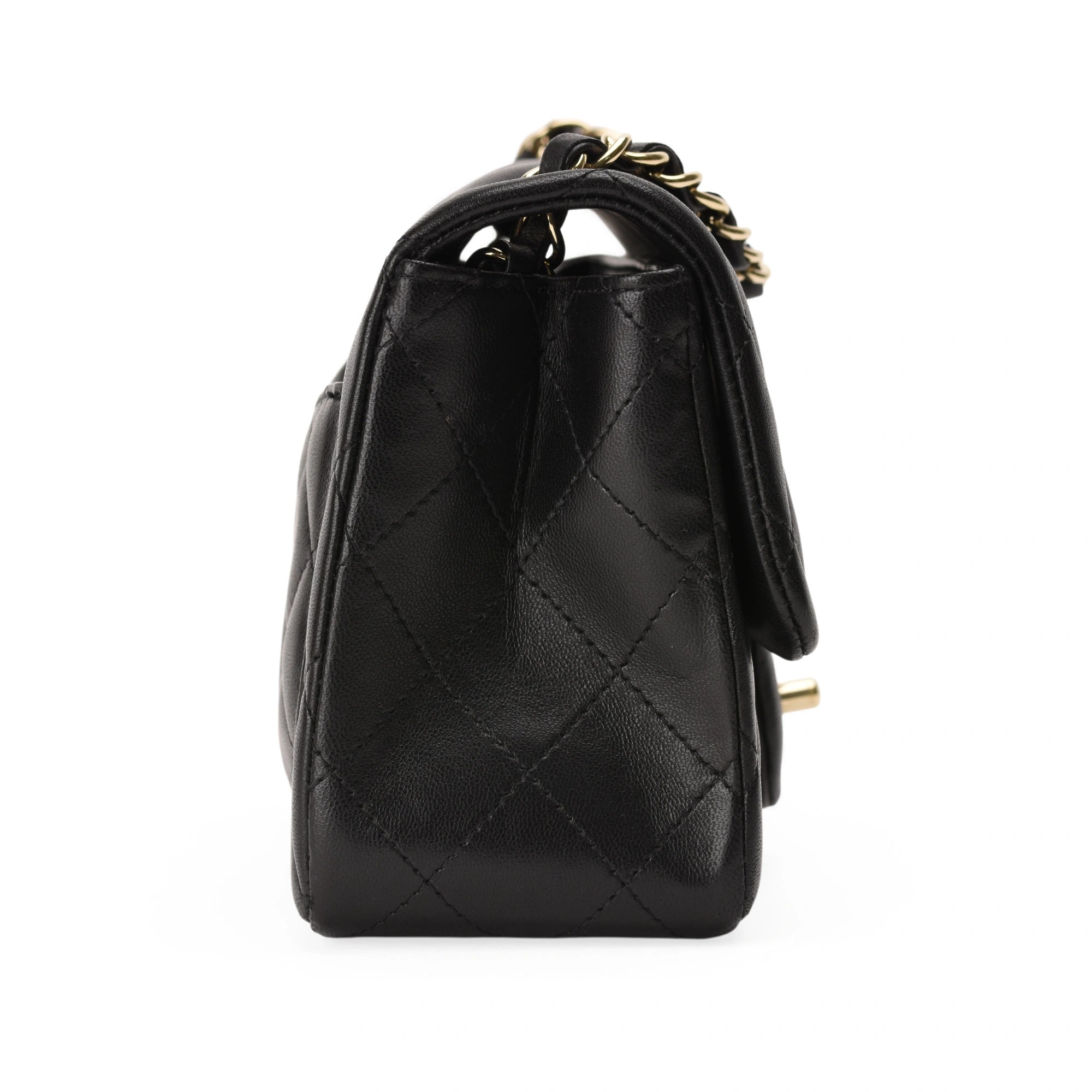 Chanel Mini Square Black Lambskin CHW
