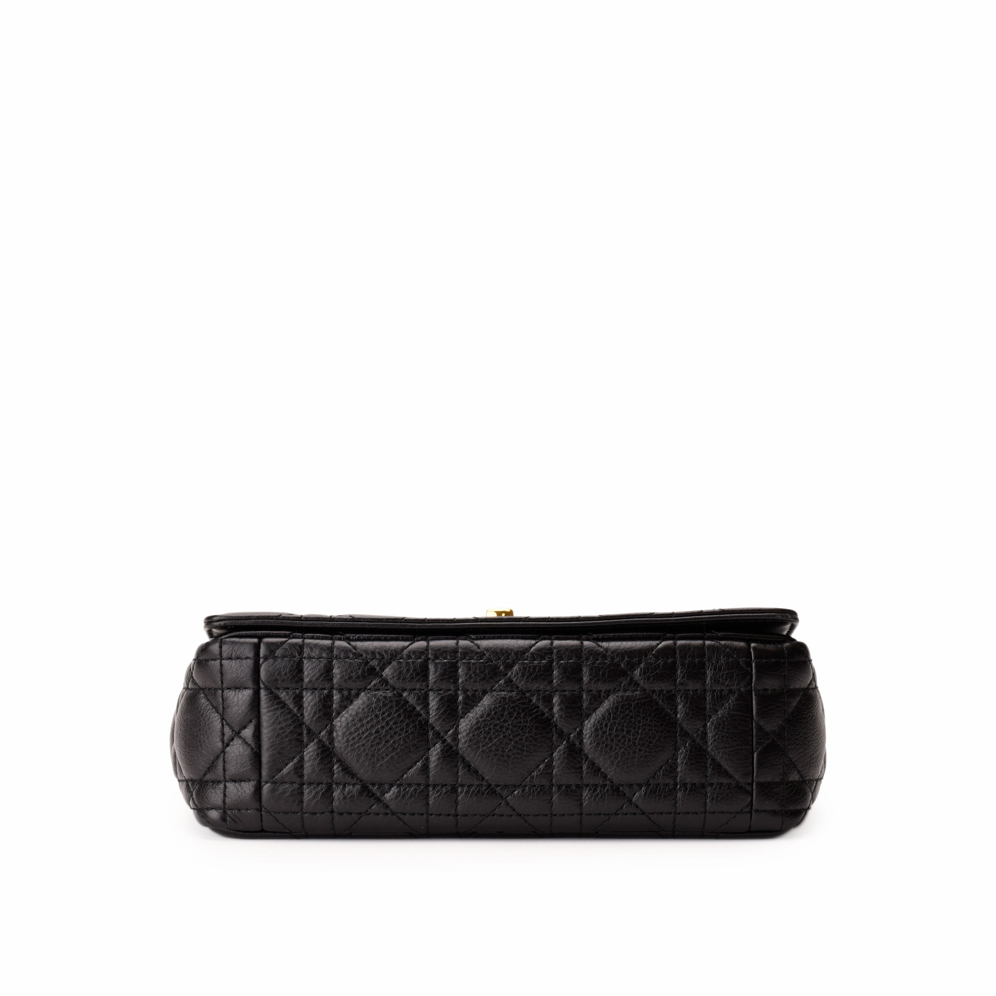 Dior Small Caro Bag in Black Cannage