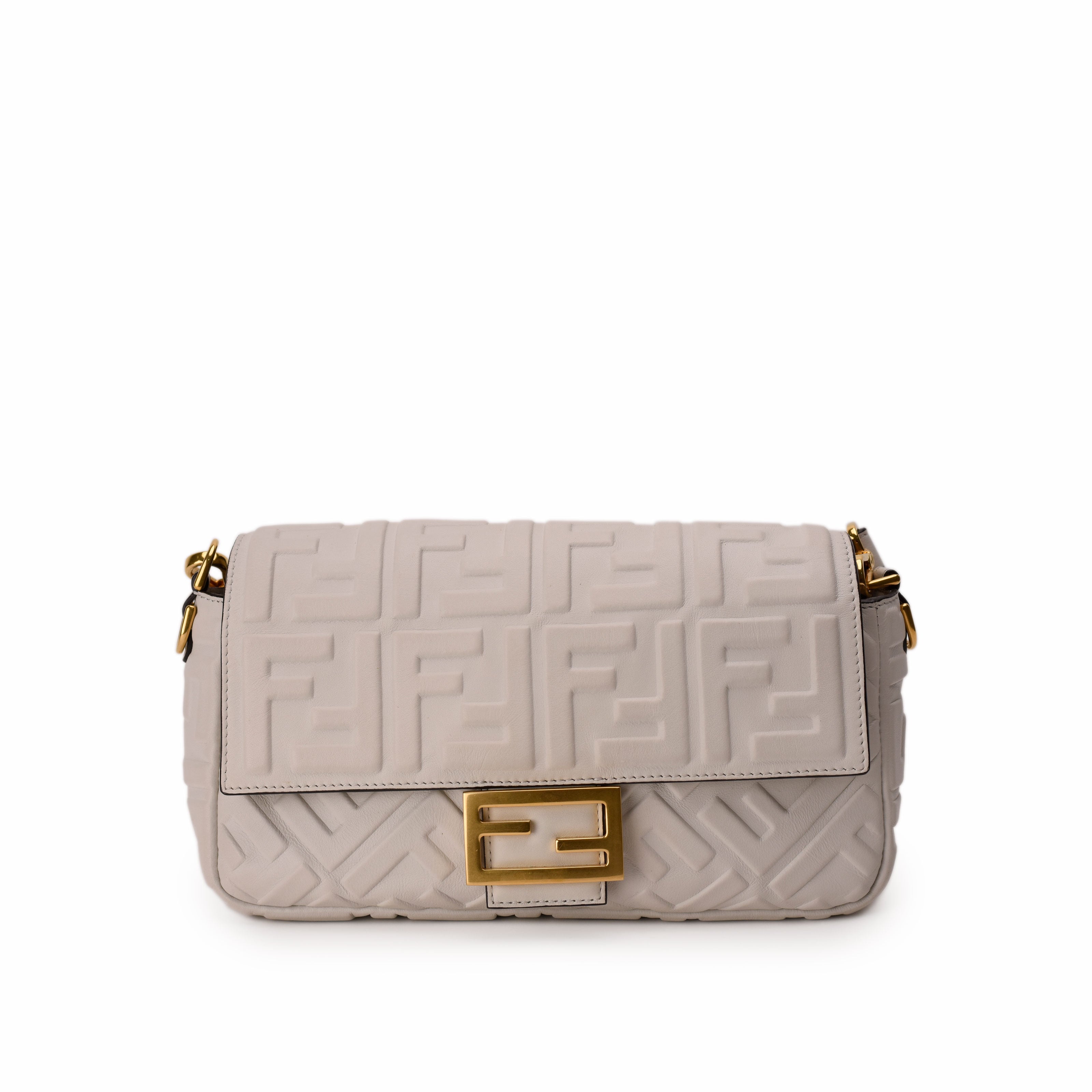 Fendi Baguette Bag White