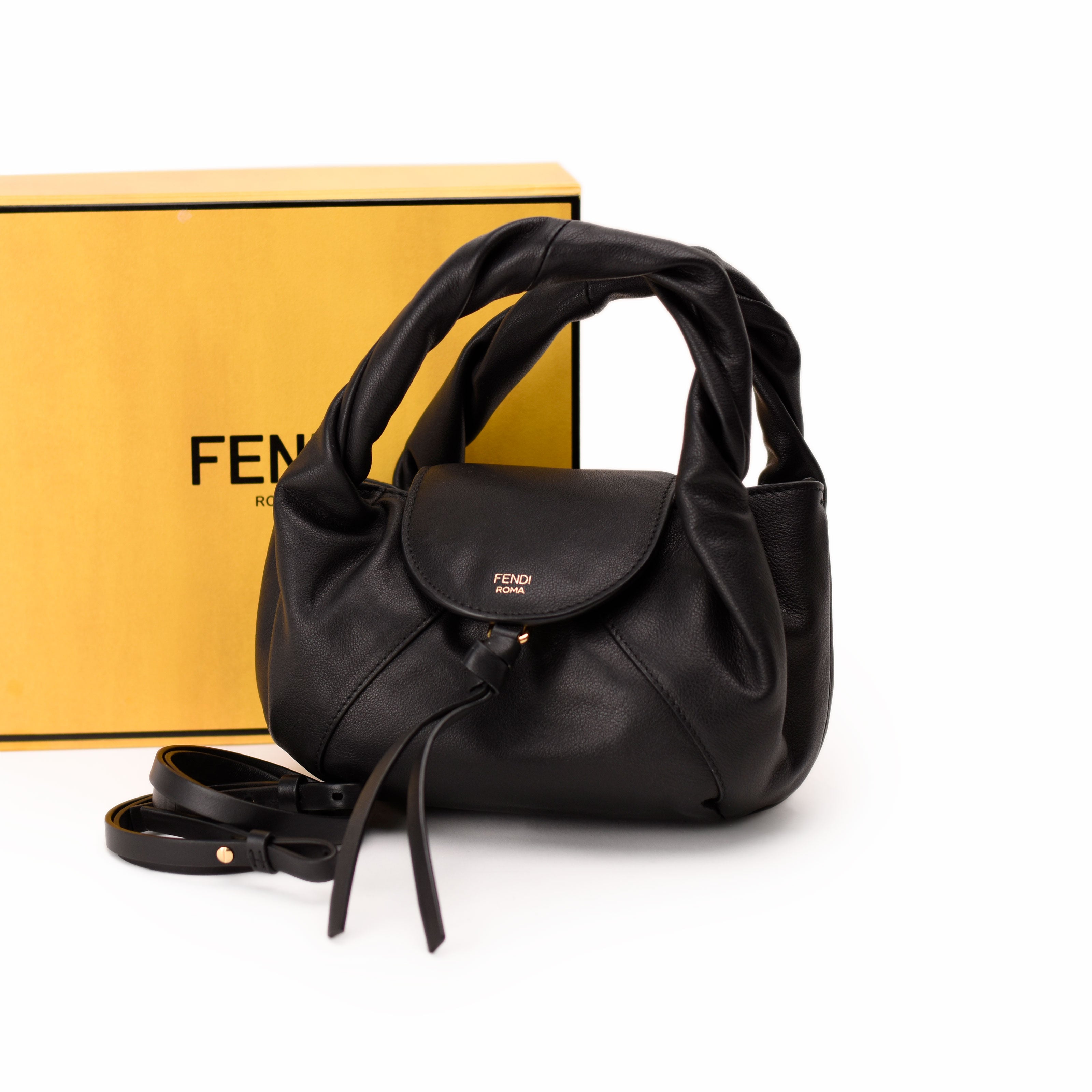 Fendi Small Spy Bag Black Calfskin