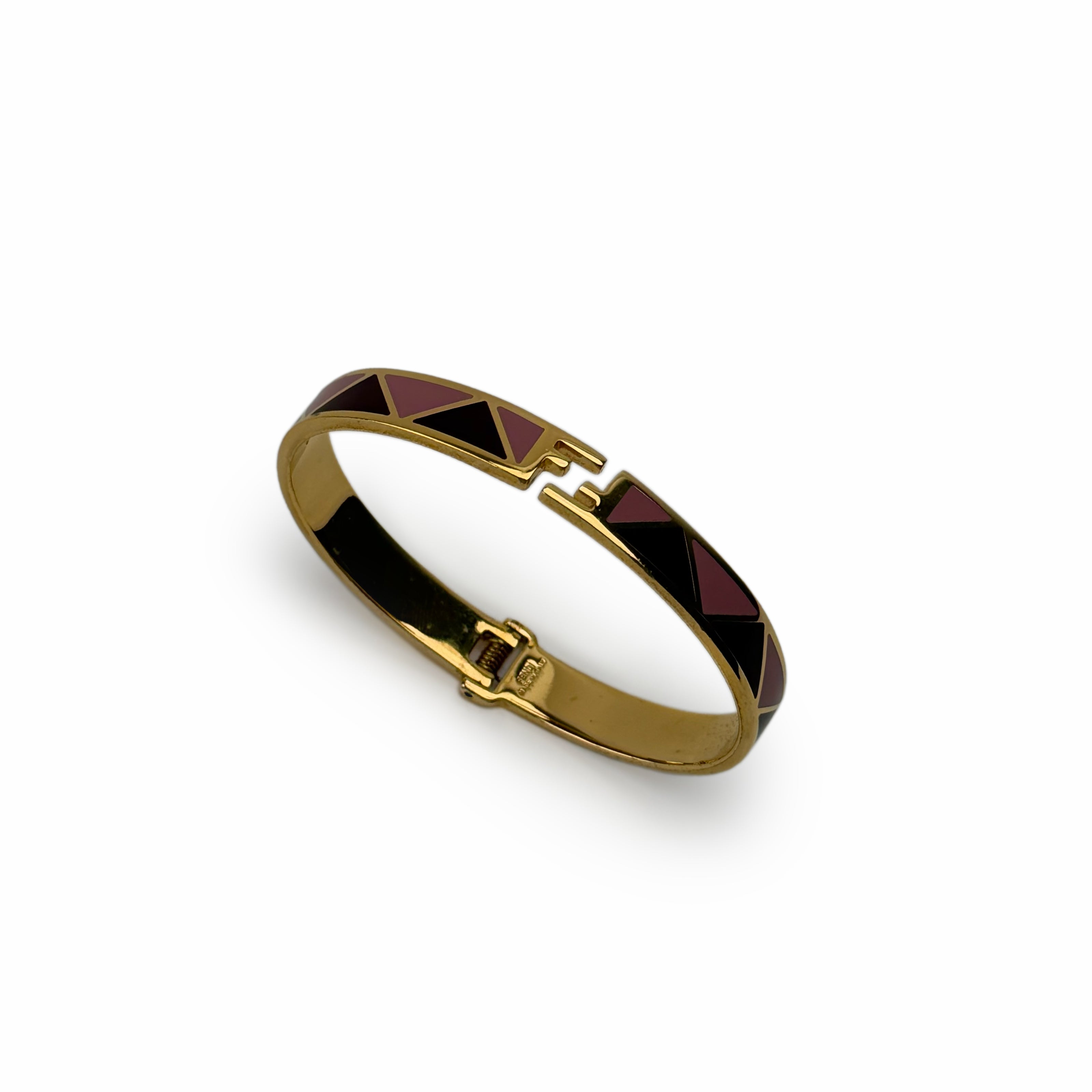 Fendi Geometric-pattern Enamel Bracelet