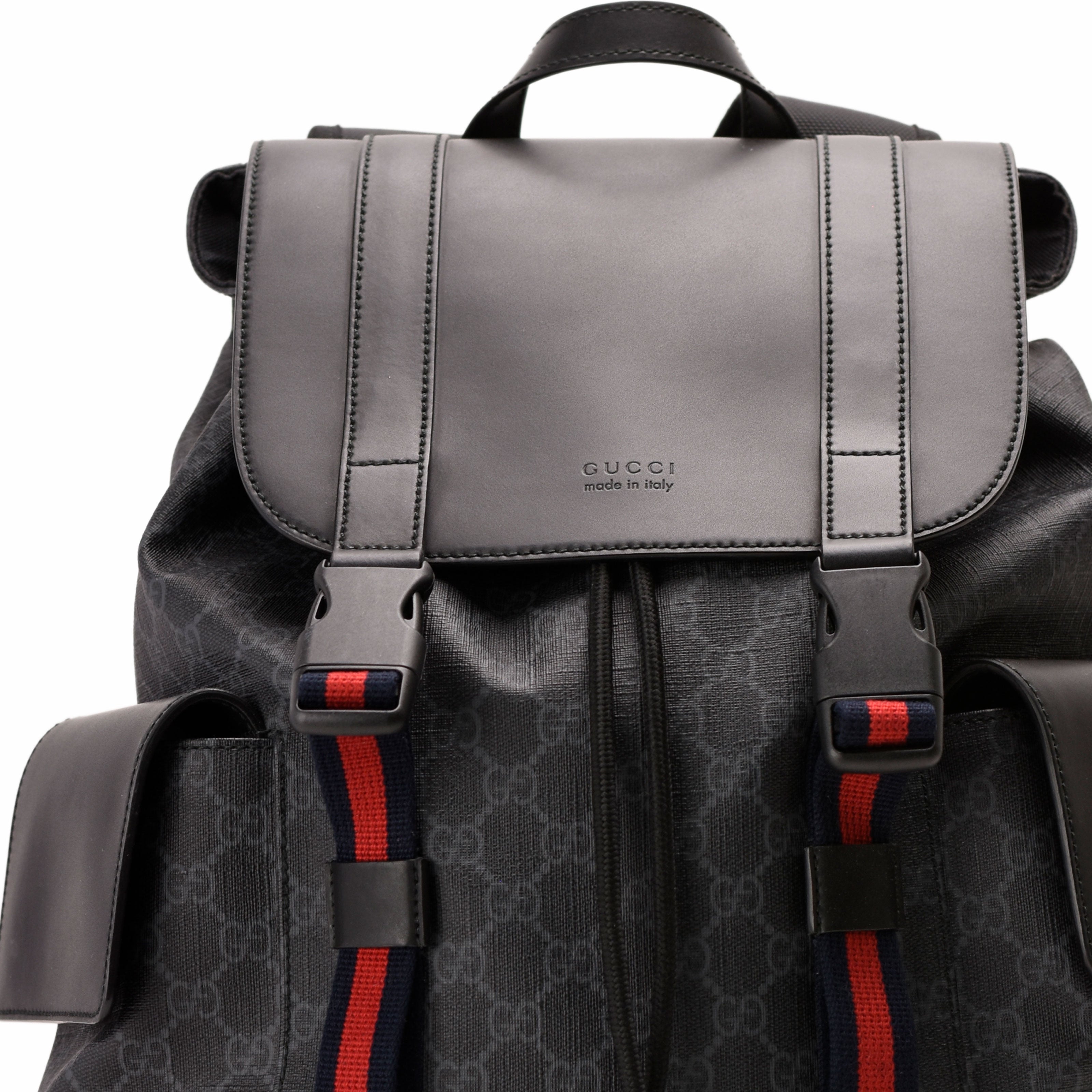Gucci GG Supreme Black Backpack
