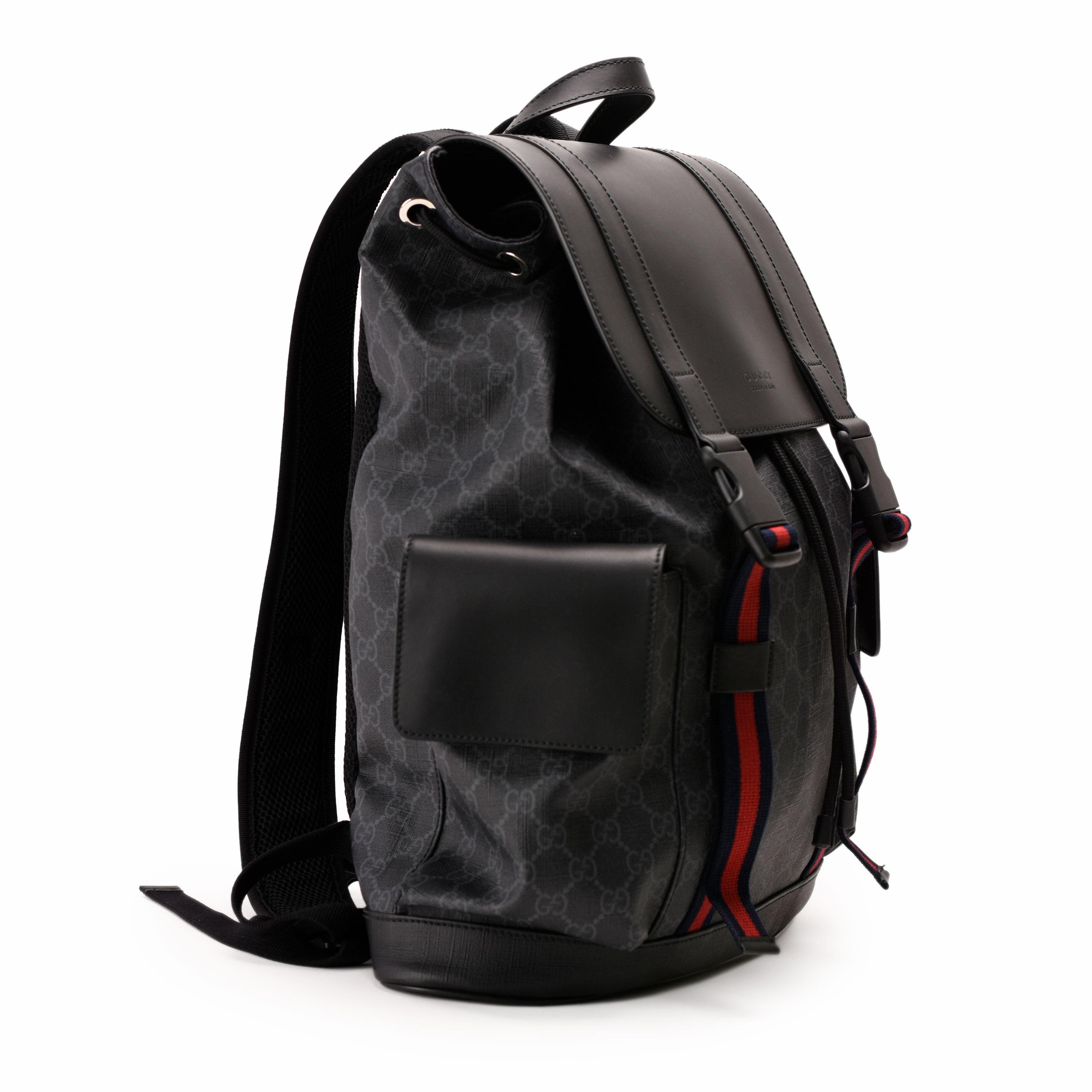 Gucci GG Supreme Black Backpack