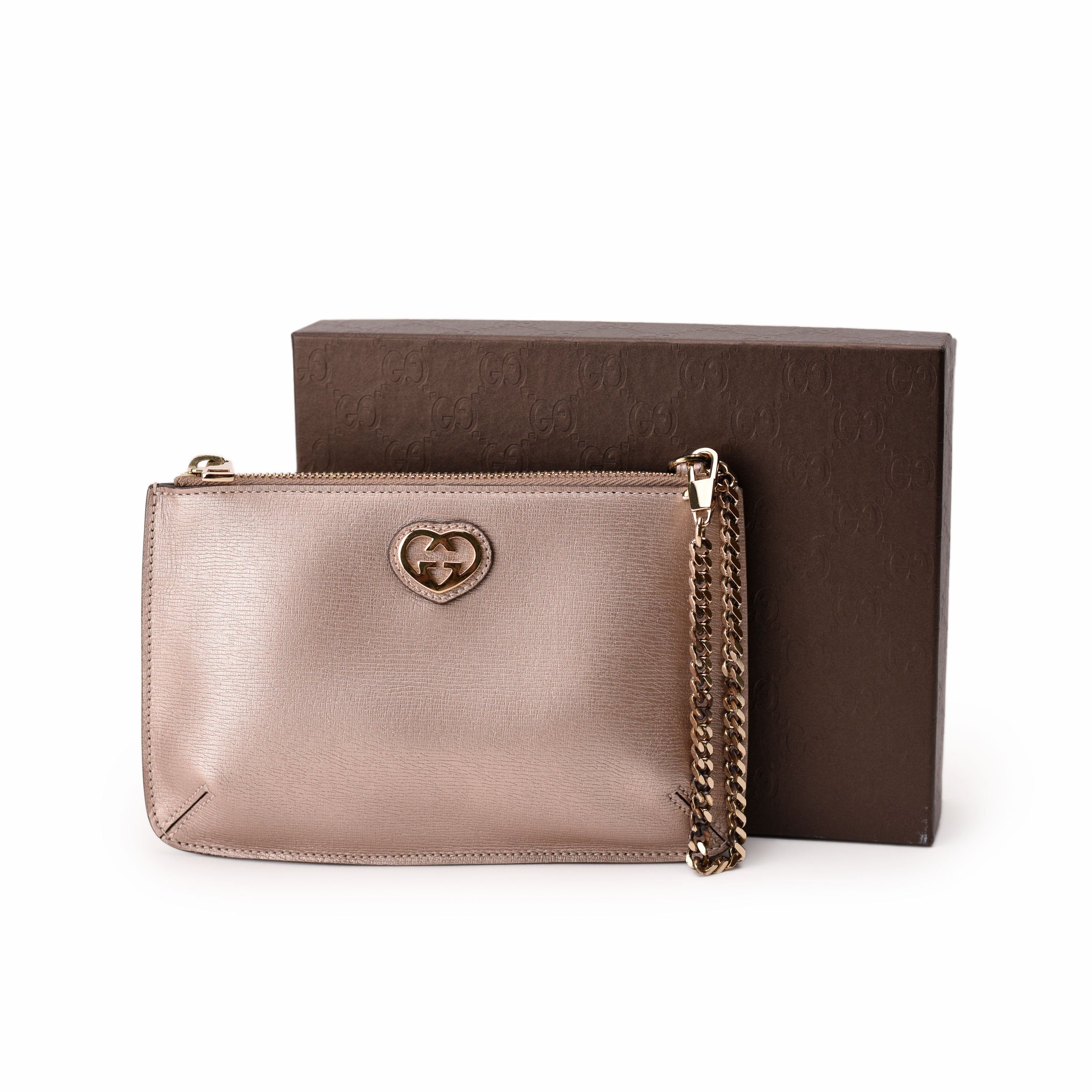 Gucci Shiny Chain Clutch
