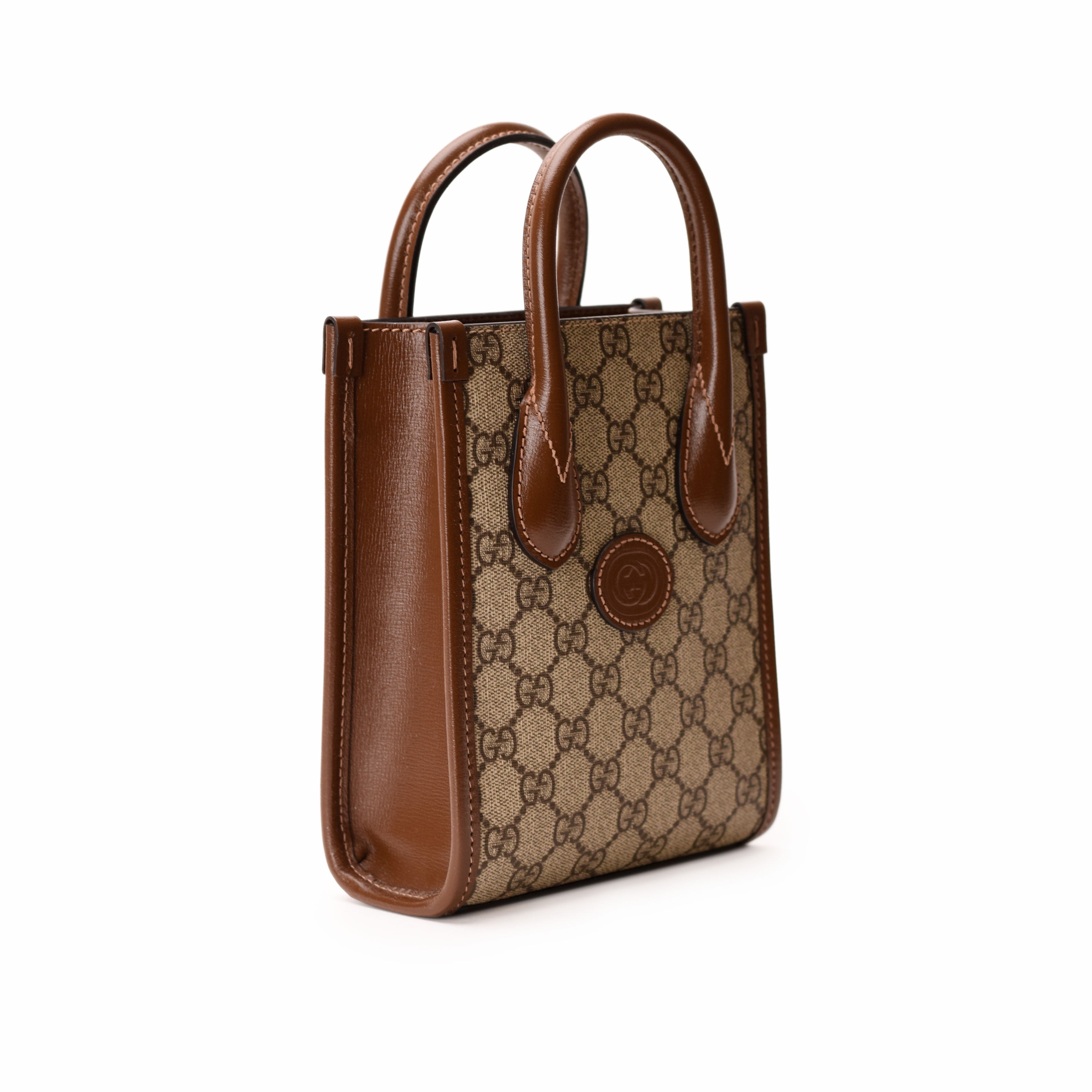 Gucci Interlocking G Mini Tote Bag in GG Supreme Canvas