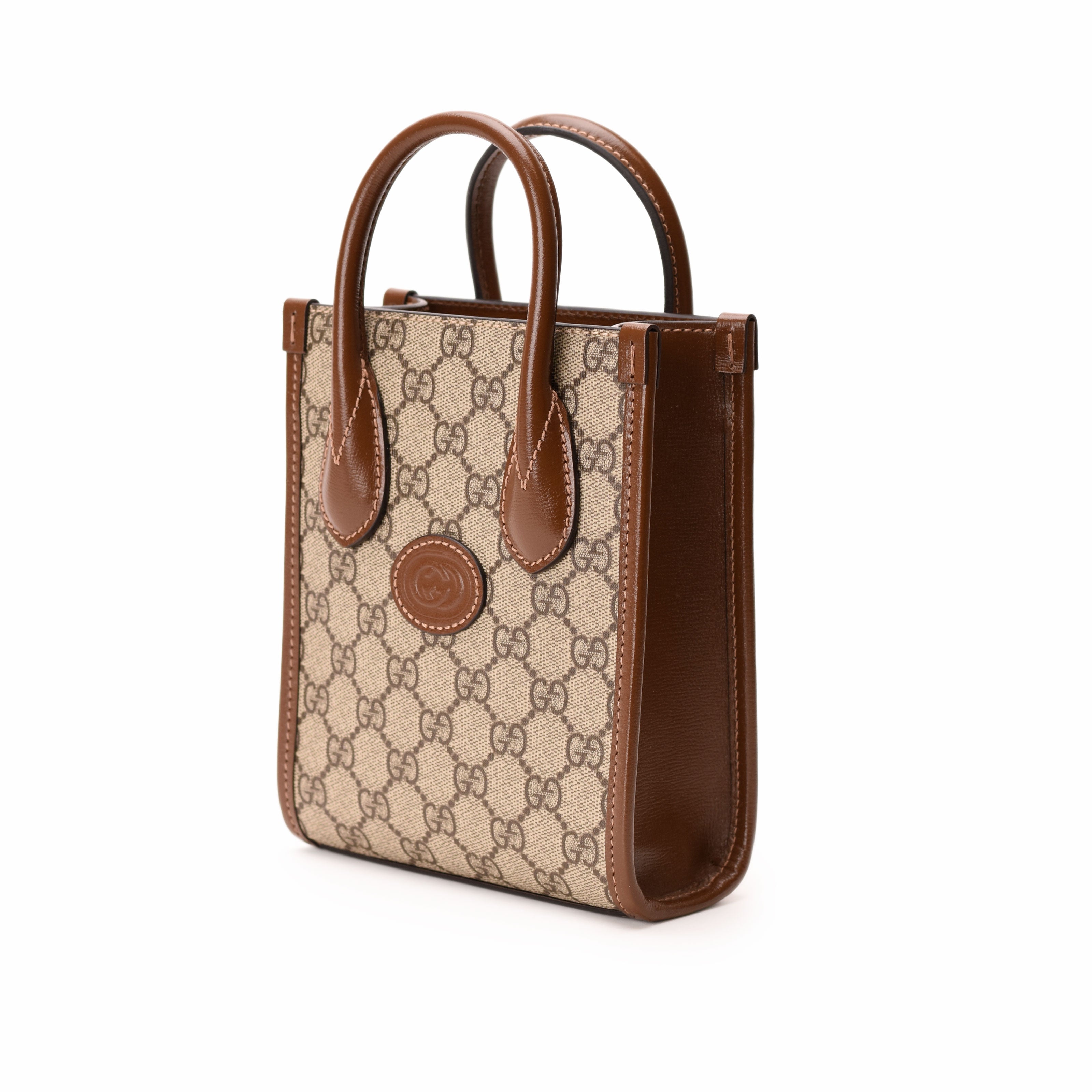 Gucci Interlocking G Mini Tote Bag in GG Supreme Canvas