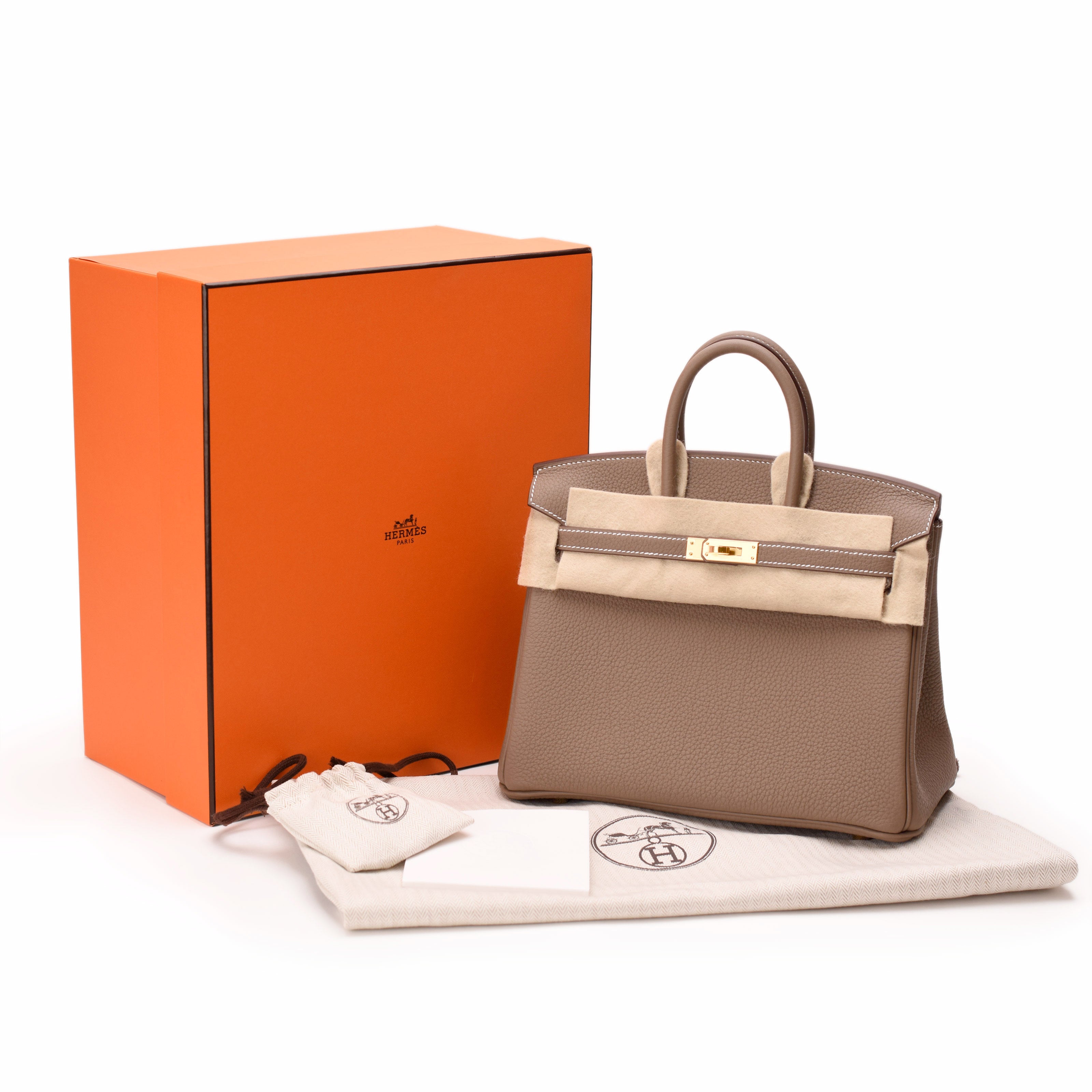 Hermès Birkin 25 Étoupe Togo GHW