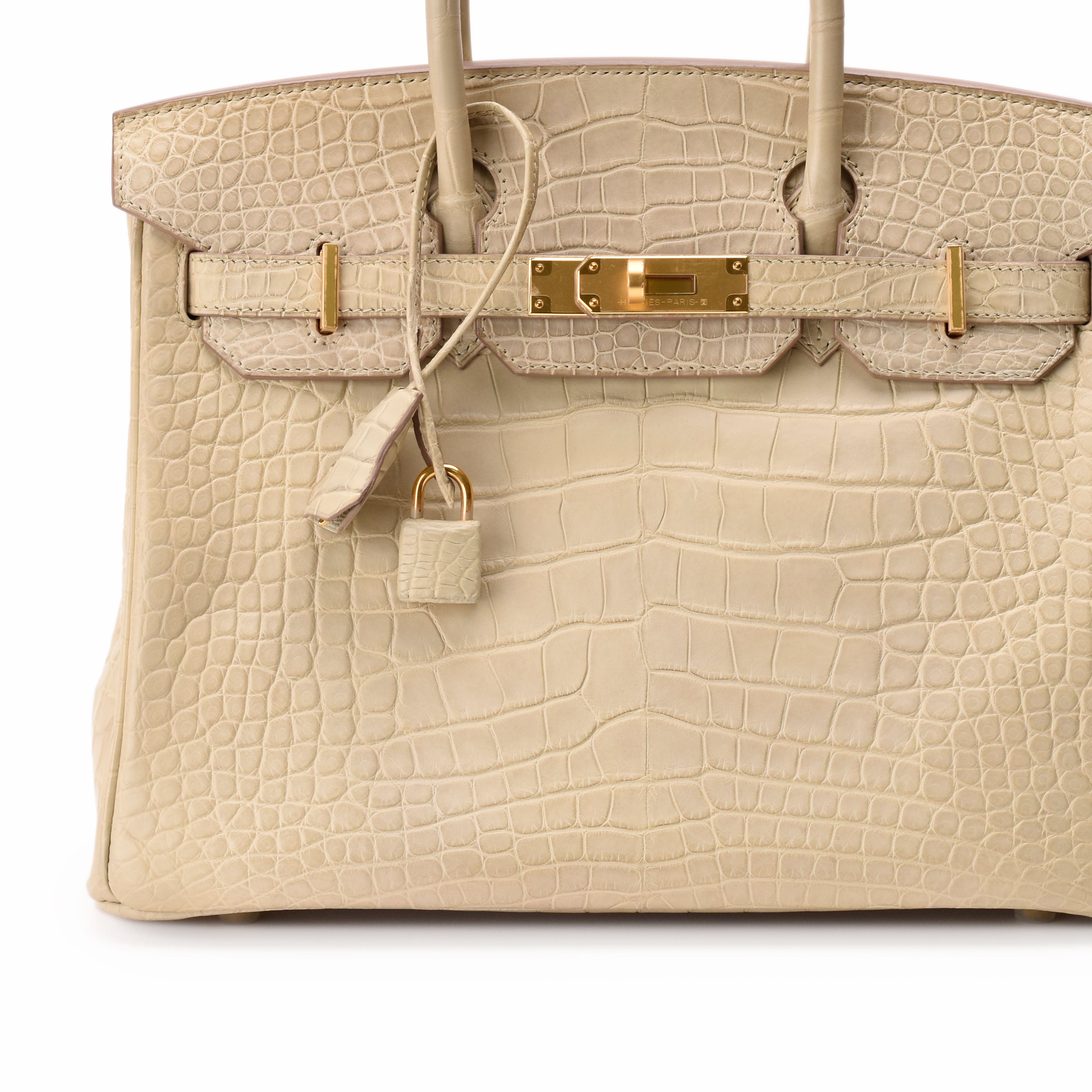 Hermès Birkin 30 Beton Matte Alligator GHW