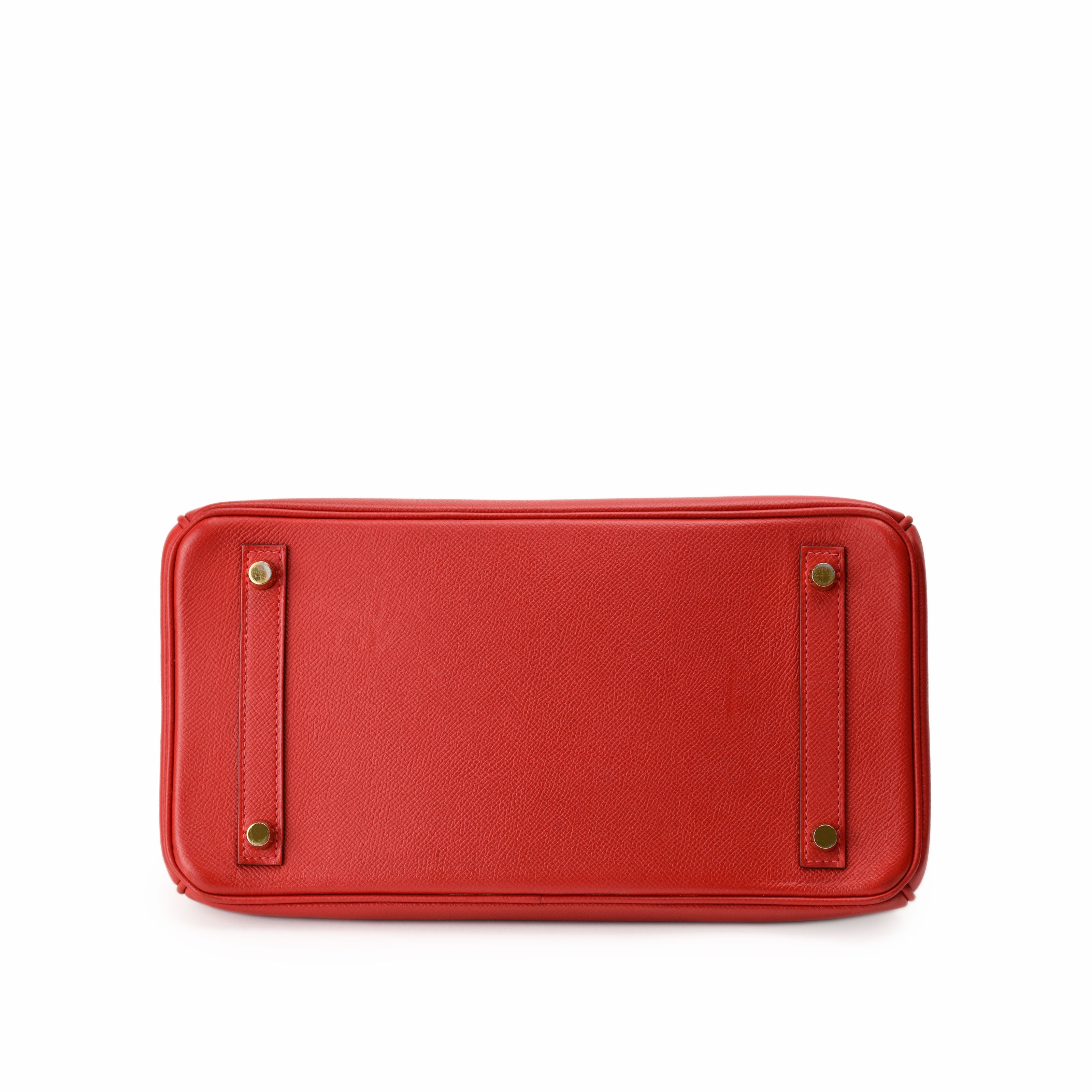 Hermès Birkin 30 Rouge Casaque Epsom GHW