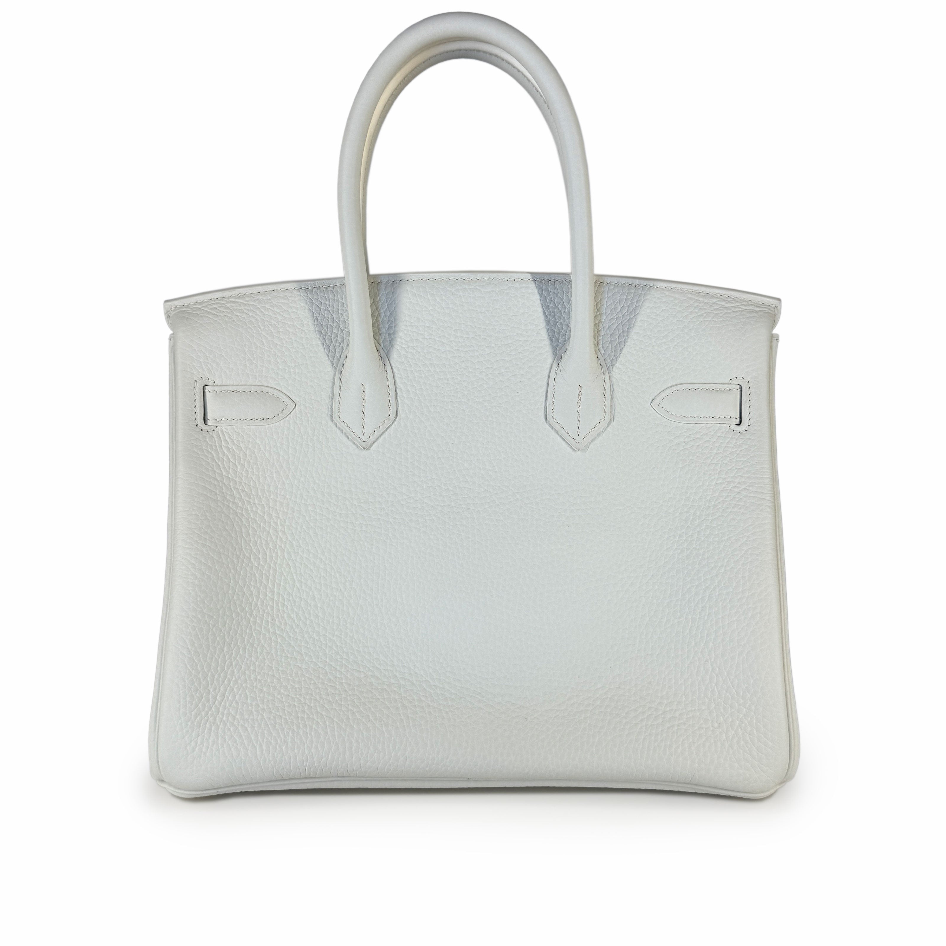 Hermès Birkin 30 Limited Edition Gris Perle, Blanc Clemence, and Sanguine Lizard Club