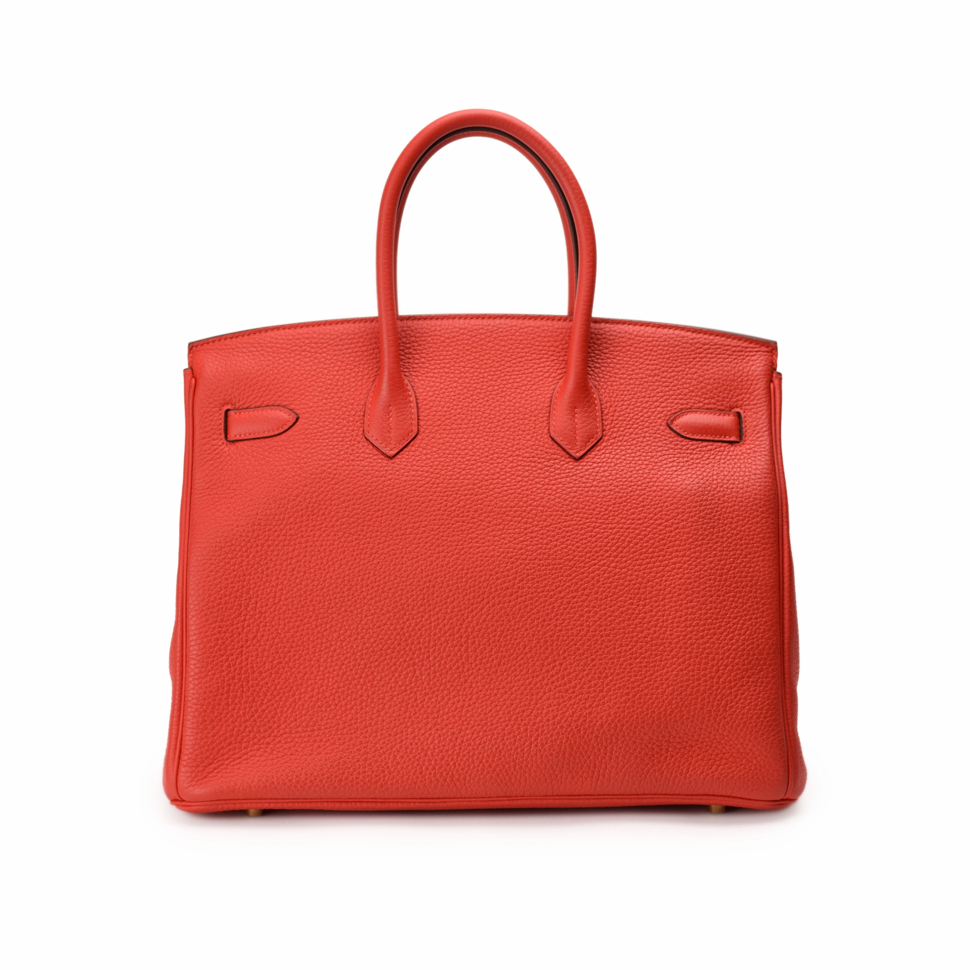 Hermès Birkin 35 Rouge Tomate Clemence GHW