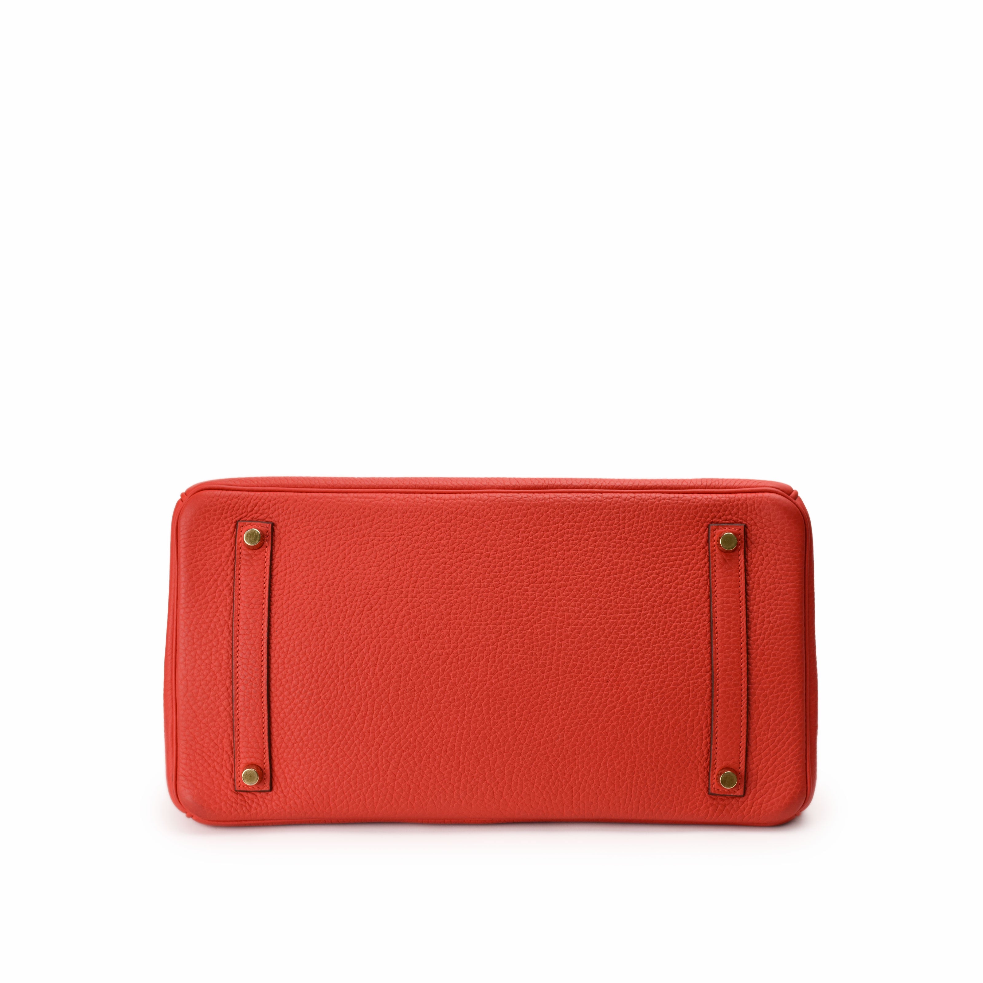 Hermès Birkin 35 Rouge Tomate Clemence GHW