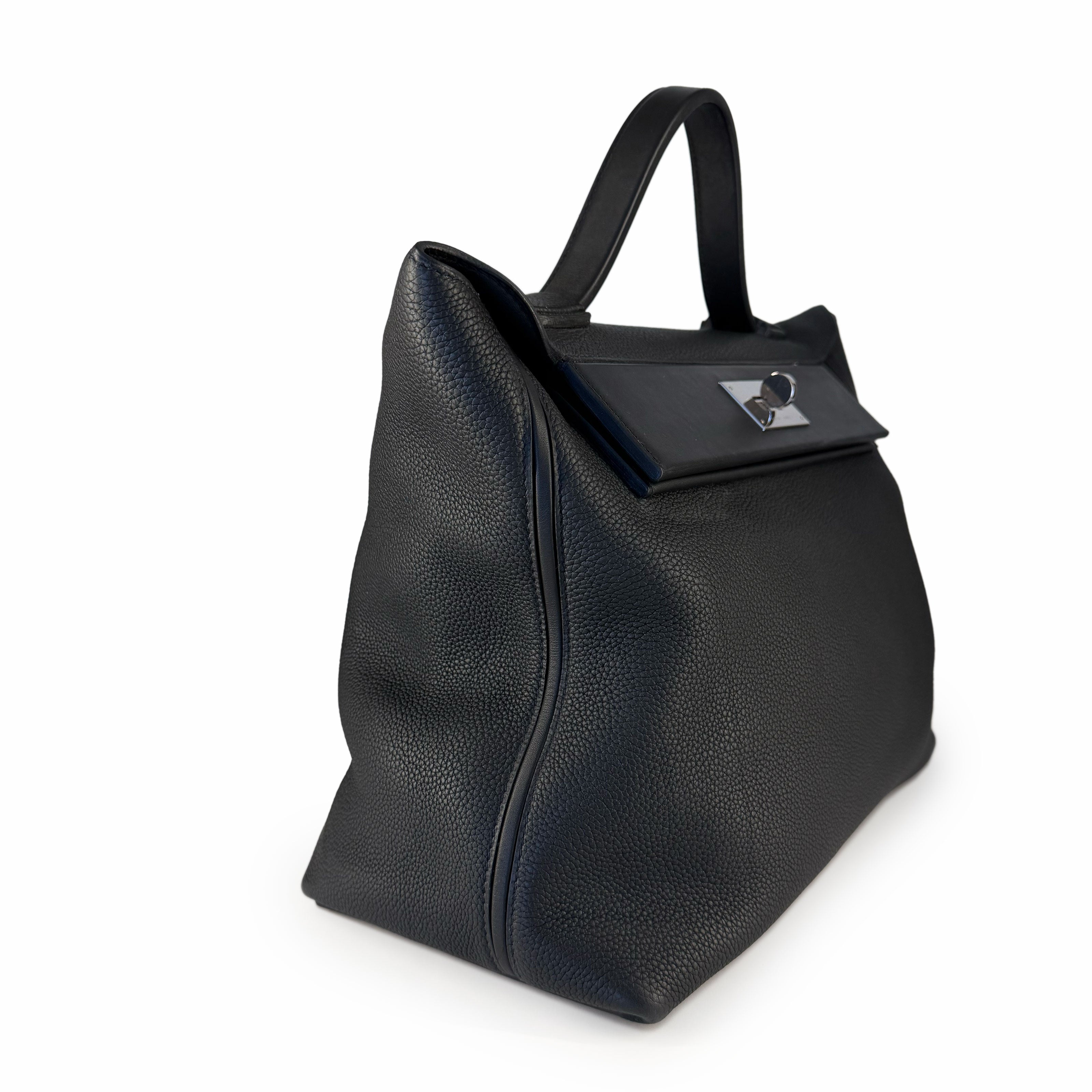 Hermès 24/24 35 Black Togo PHW