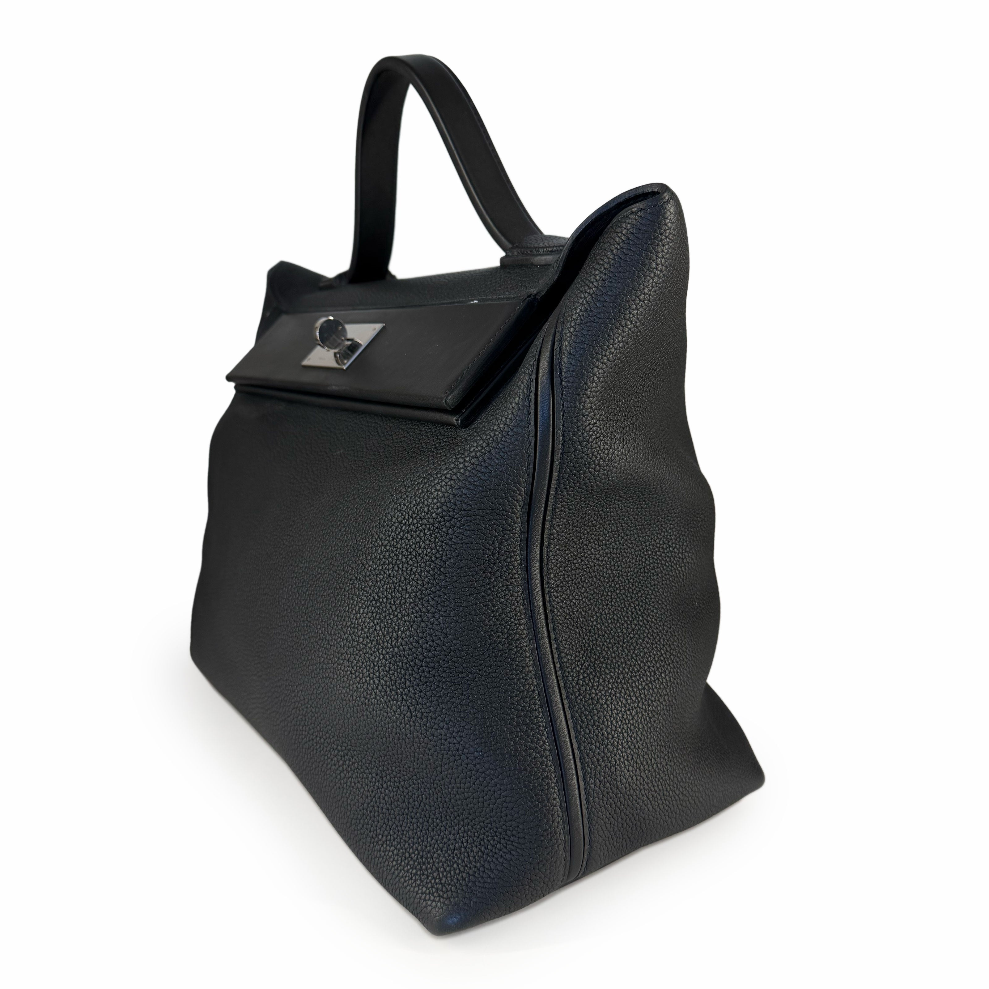 Hermès 24/24 35 Black Togo PHW