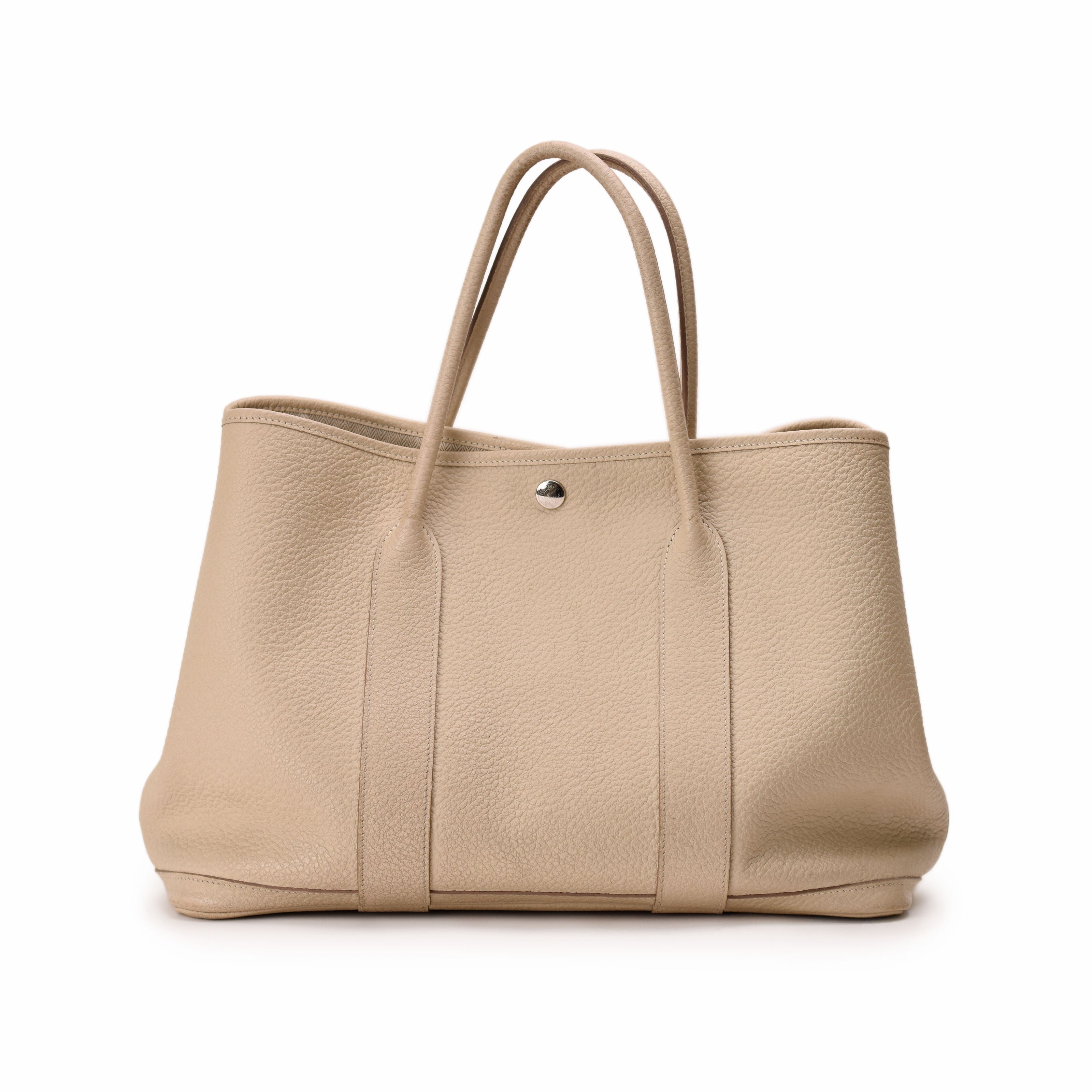 Hermès Garden Party 36 Cream Clemence Medium