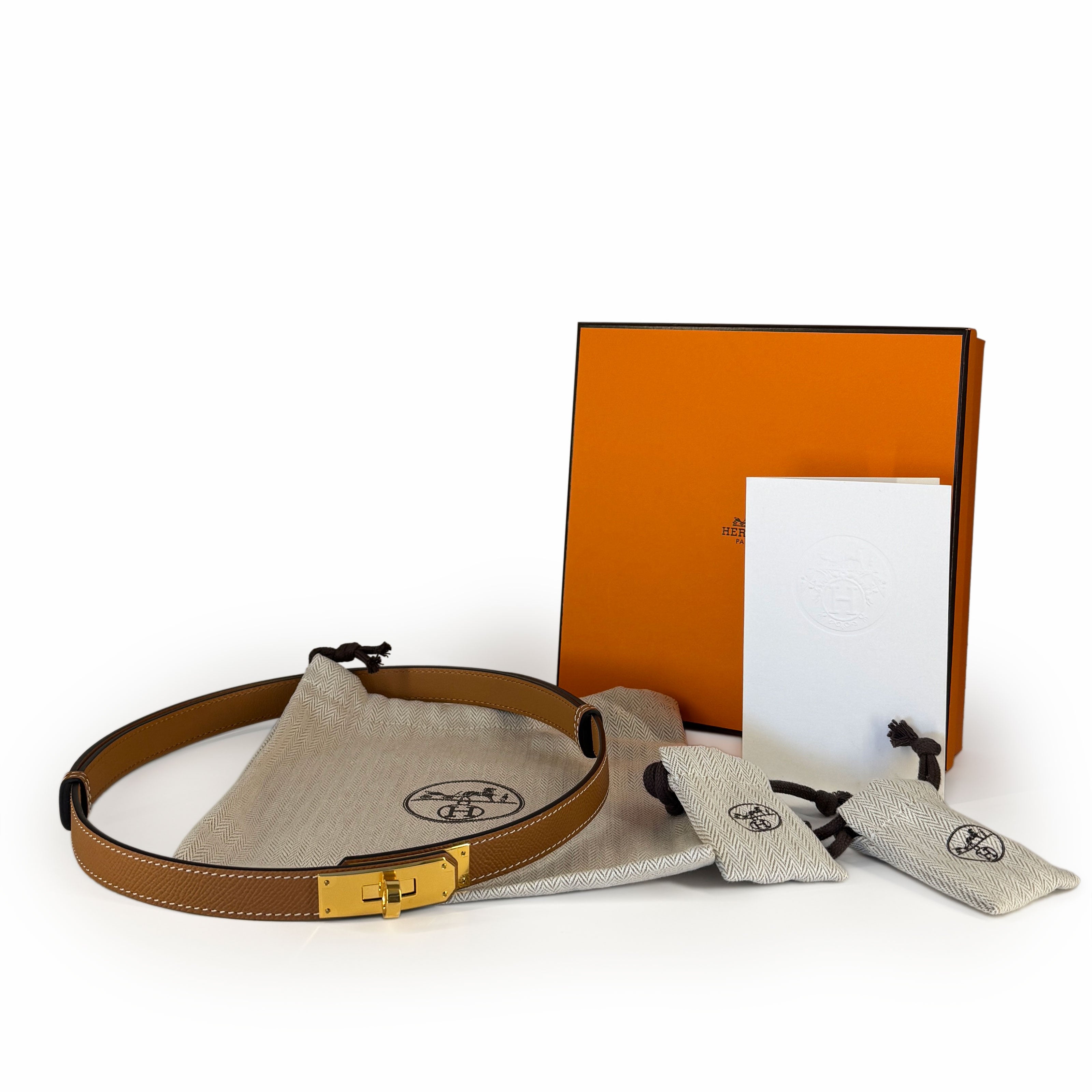 Hermès Kelly Belt 18 Gold