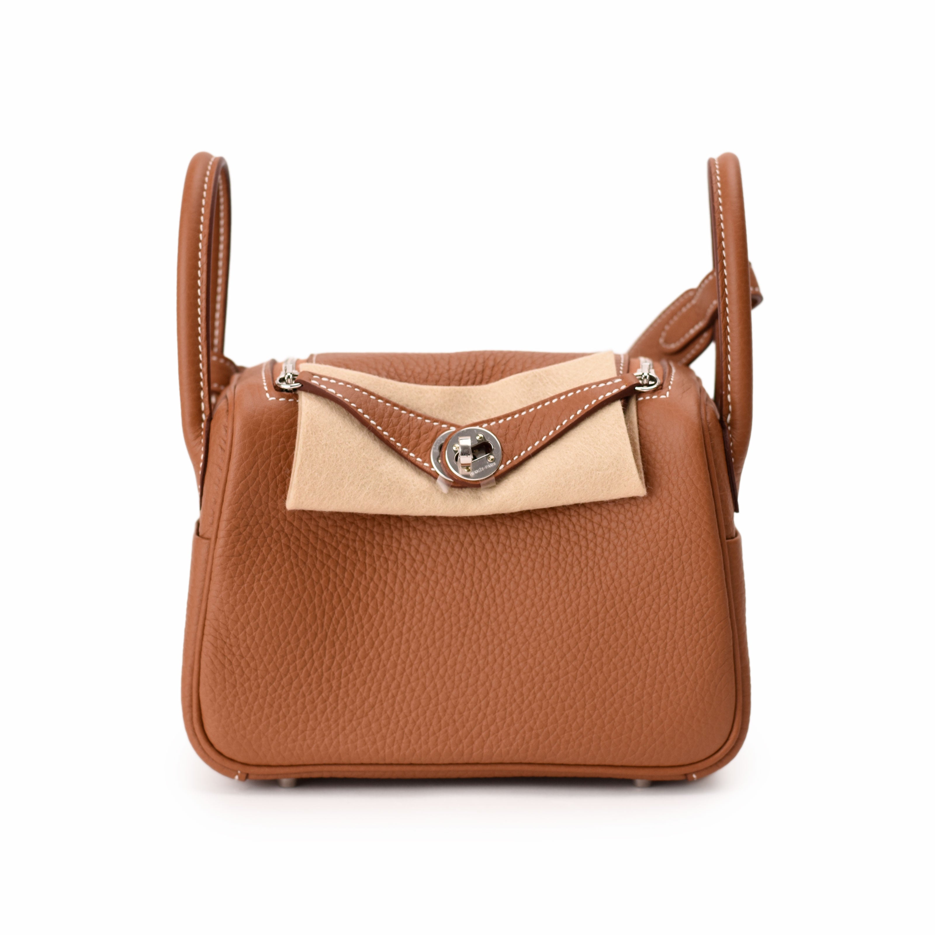 Hermès Lindy Mini Clemence Gold PHW