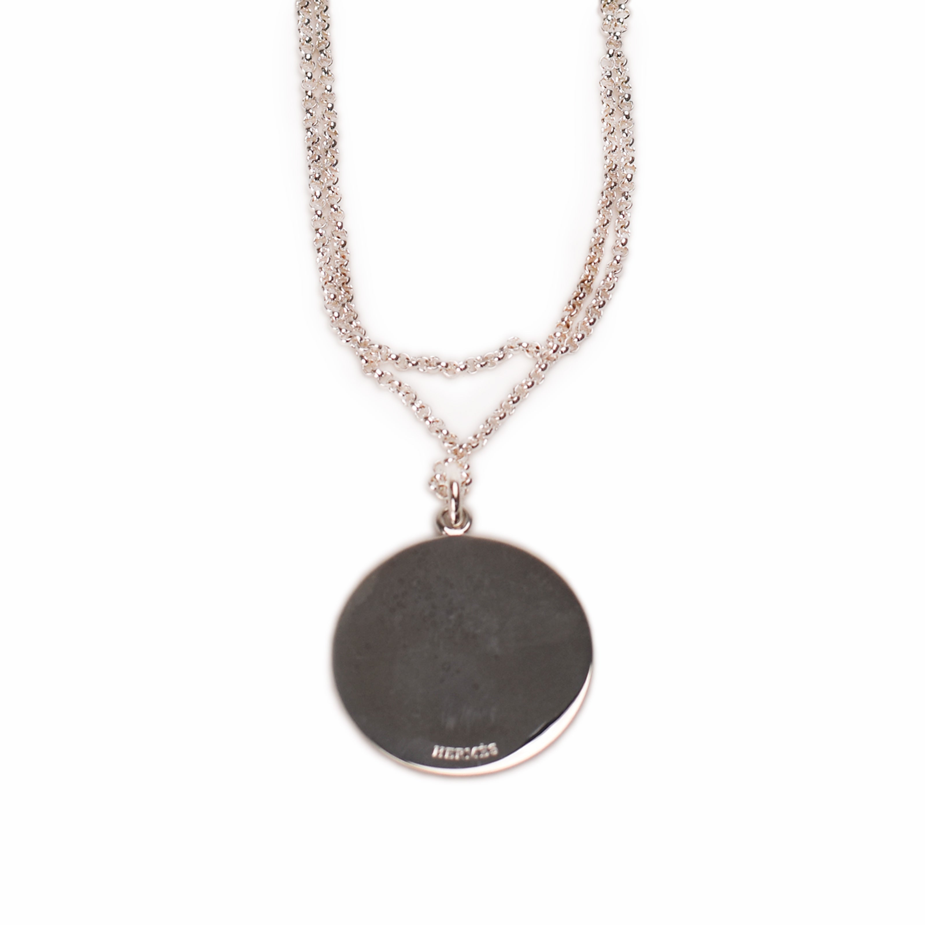 Hermès Ex-Libris Long Necklace Medium