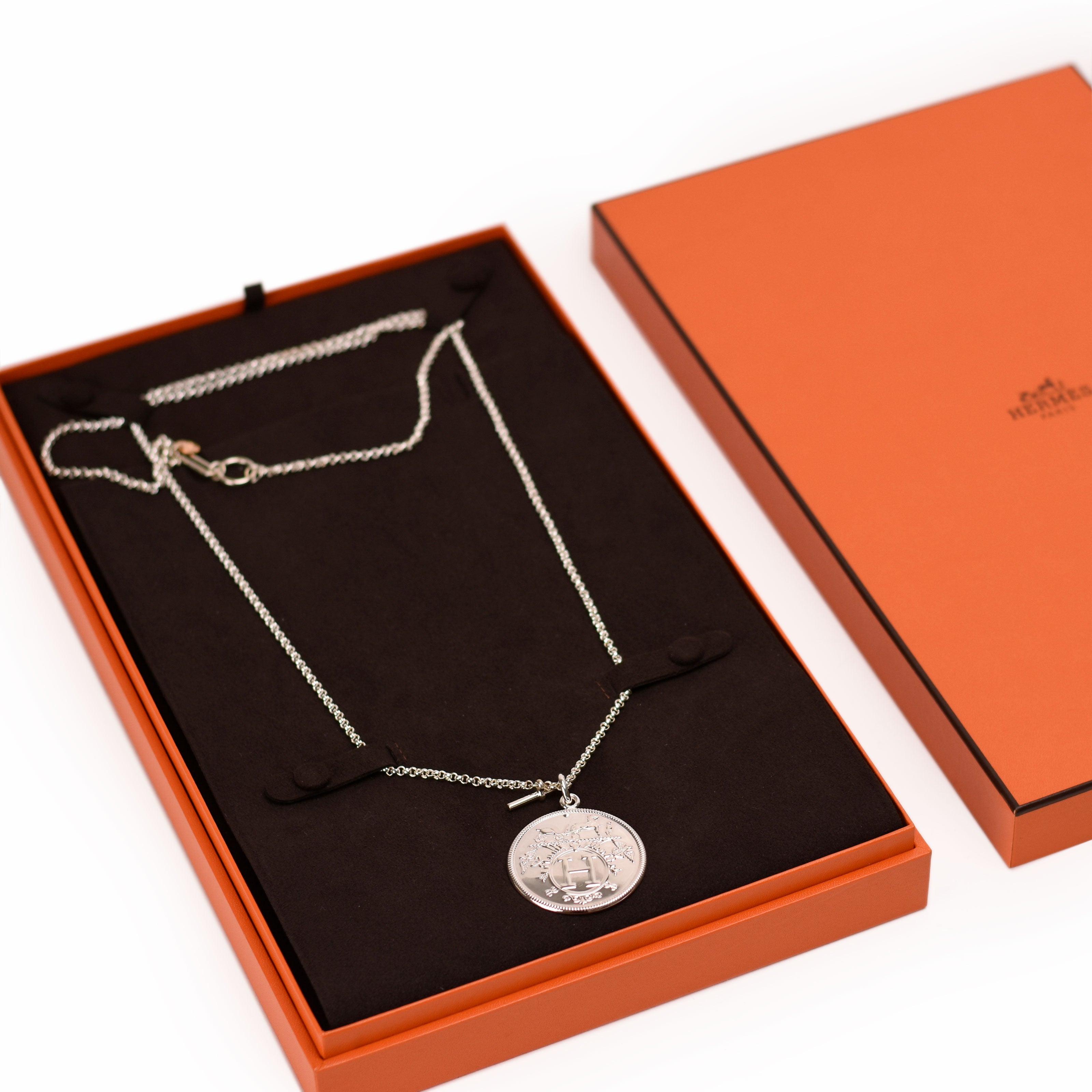 Hermès Ex-Libris Long Necklace Medium
