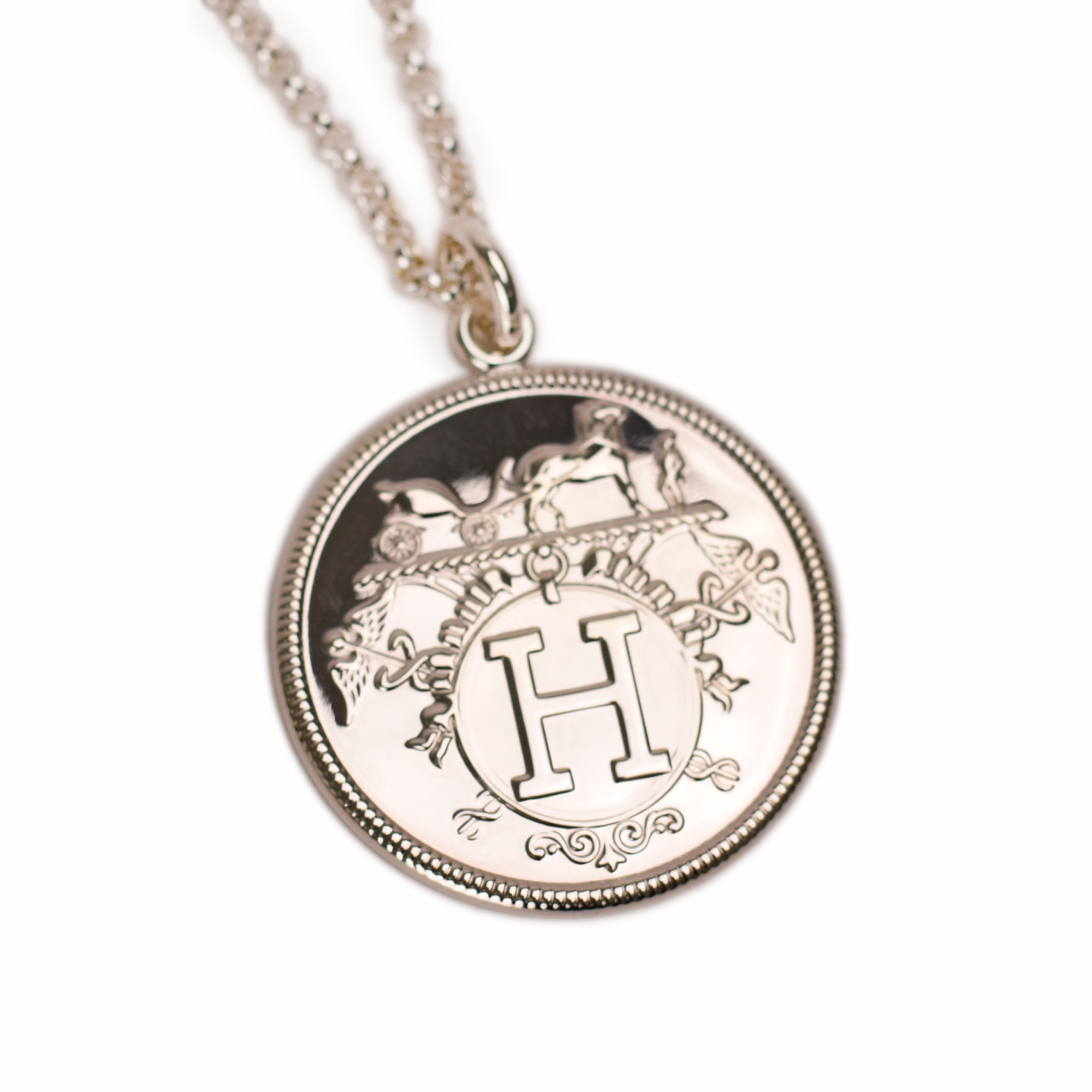Hermès Ex-Libris Long Necklace Medium